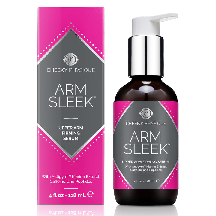 Arm Sleek Firming Serum For Upper Arms - Skin Toning And Tightening Treatment With Actigym + Caffeine + Peptides - 4 Oz.