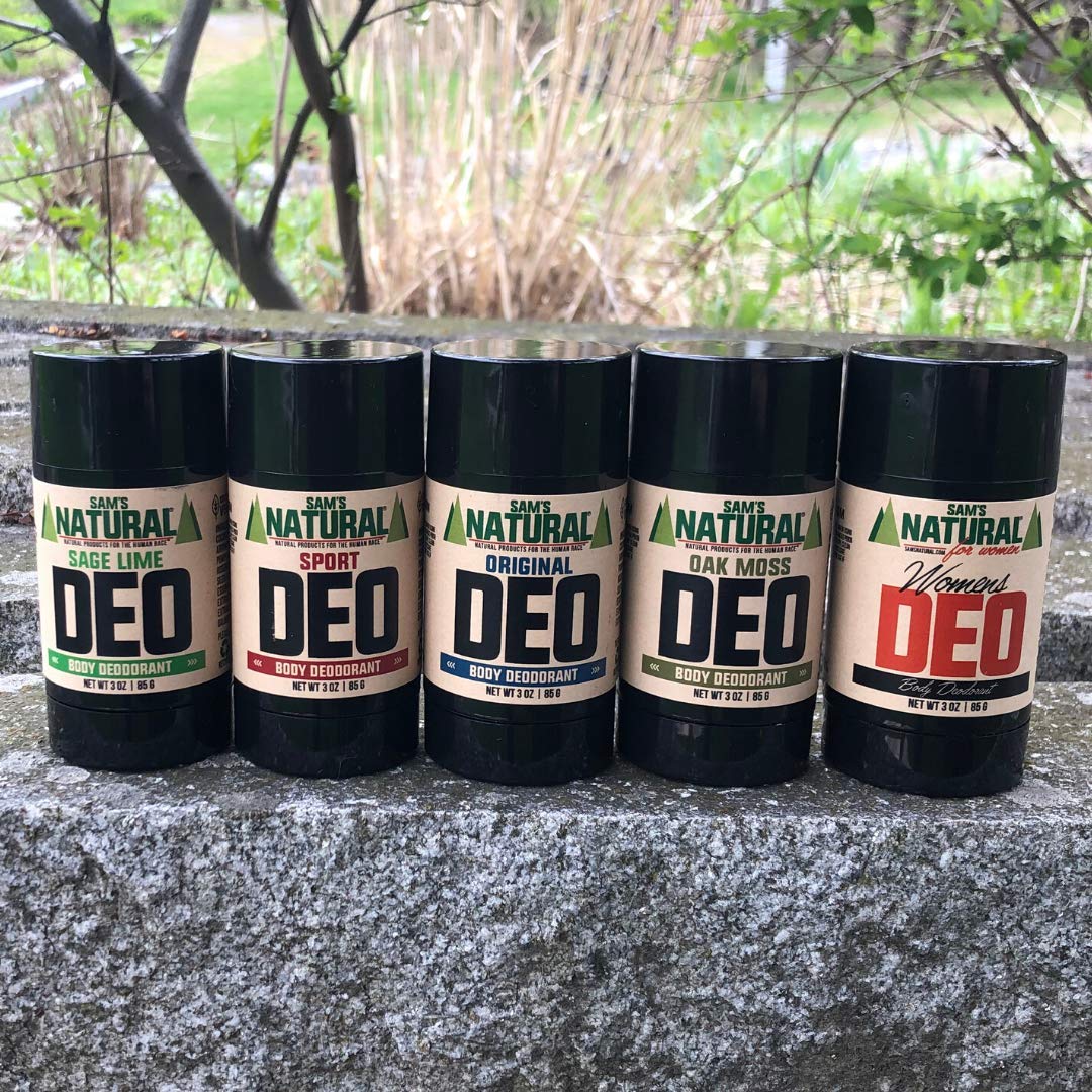 Sage Lime : Sam's Natural Deodorant/Deoderant - Sage Lime 3 oz - Natural - Vegan and Cruelty Free - America's Favorite