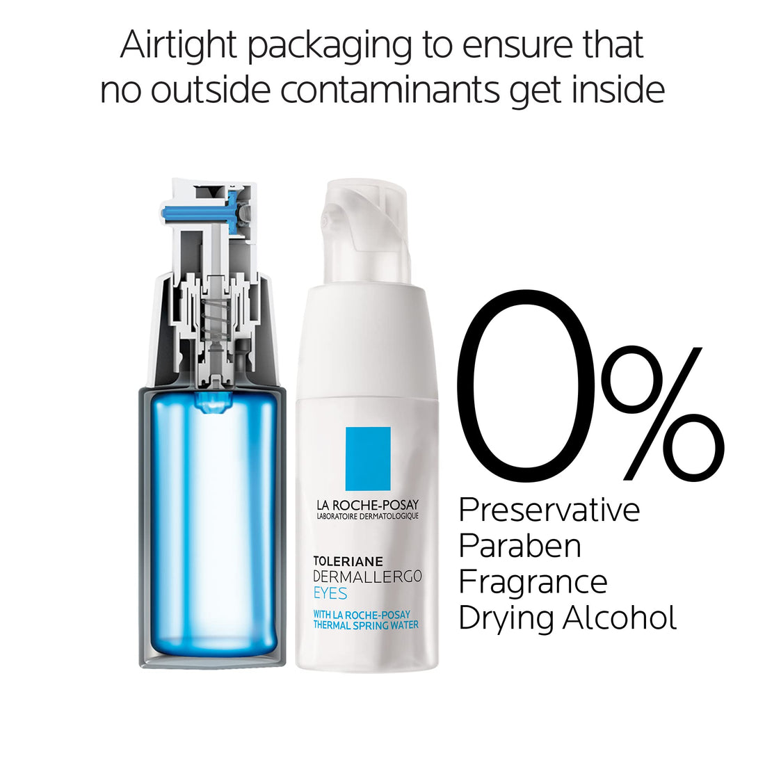 La Roche-Posay Toleriane Ultra Soothing Eye Cream for Very Sensitive Eyes, 0.66 Fl. Oz.