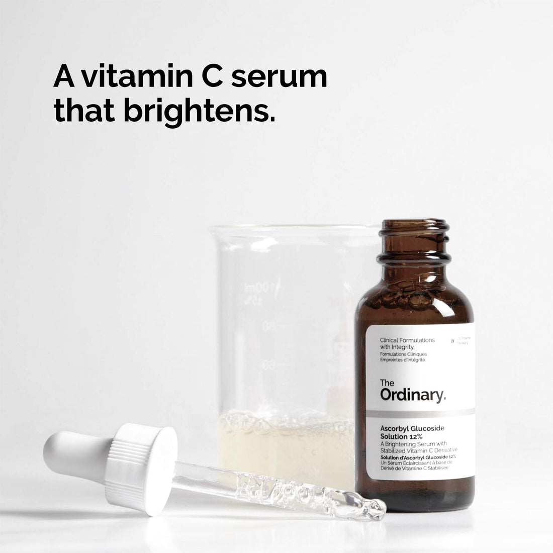 The Ordinary Ascorbyl Glucoside Solution 12%, Vitamin C Serum for Even Skin Tone and Antioxidant Protection, 1 Fl Oz