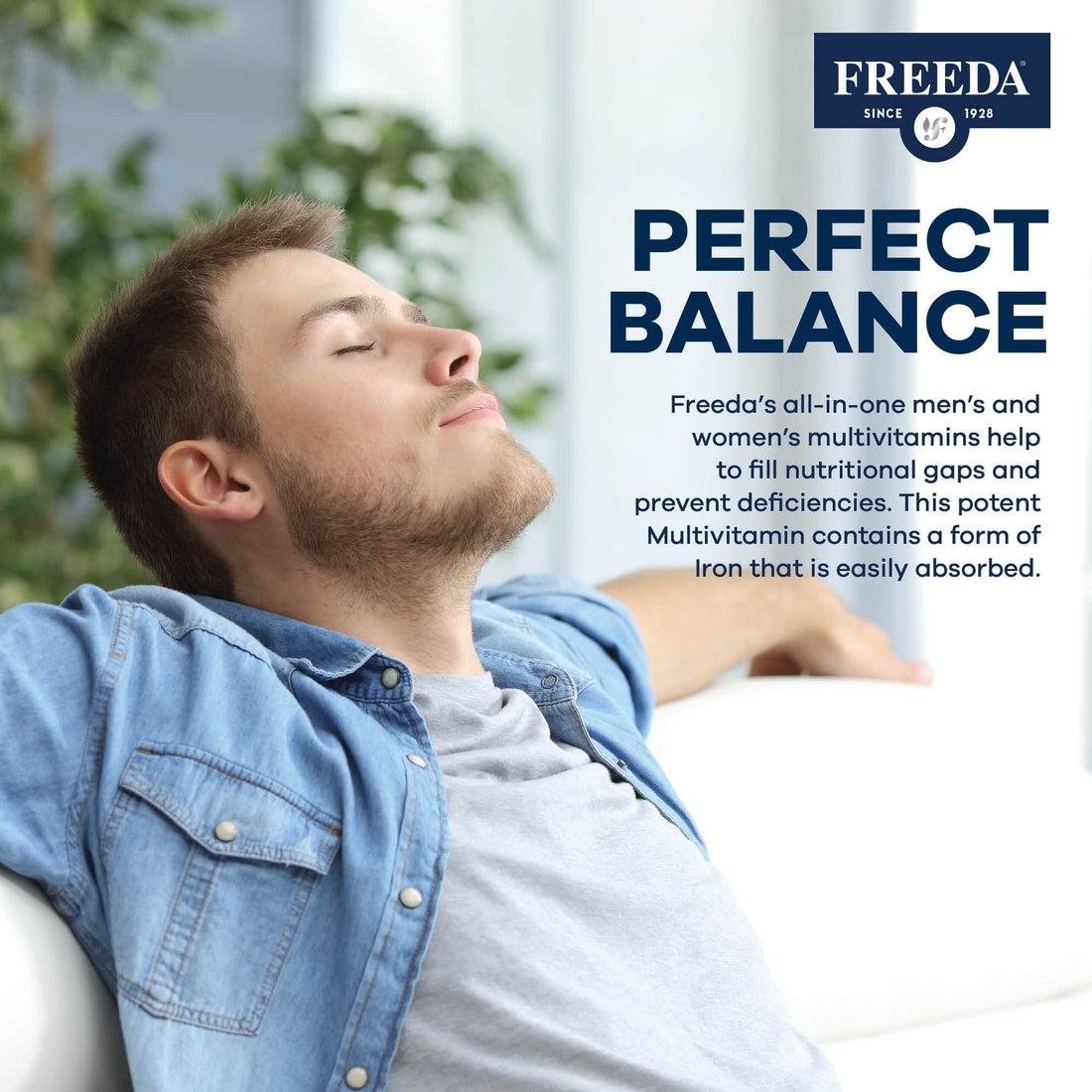 FREEDA Multivitamin – Quintabs-M with Iron – Kosher Multi Vitamins Supplements for Women Health - Multivitamins for Women & Iron-Deficient Men Adult Vitamins Multivitamin (100)