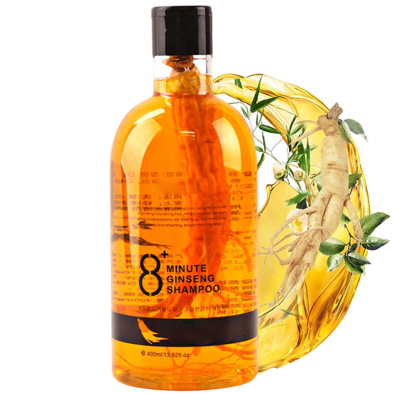 Generic Ginseng Extract Root Nourishing Shampoo for Men and Women (B), 8 Minute Gold Ginseng Shampoo for Hair Growth, 400ml )