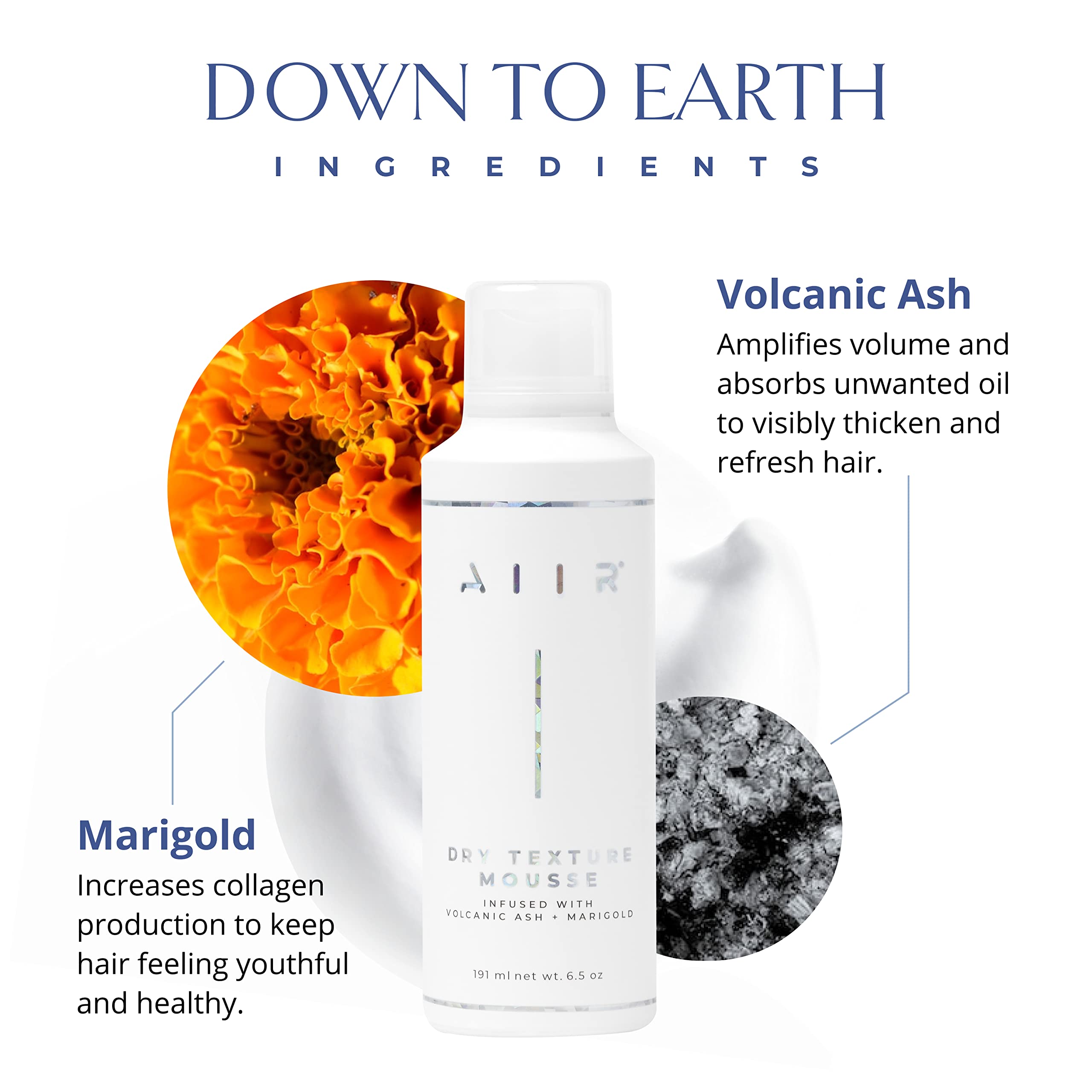 AIIR Dry Texture Mousse - Volumizing & Thickening Mousse, Blowout Mousse to Lift Roots and Add Frizz Free Fullness & Body For Long Lasting Styles and Overnight Curls, Weightless For Fine Hair, 6.5oz