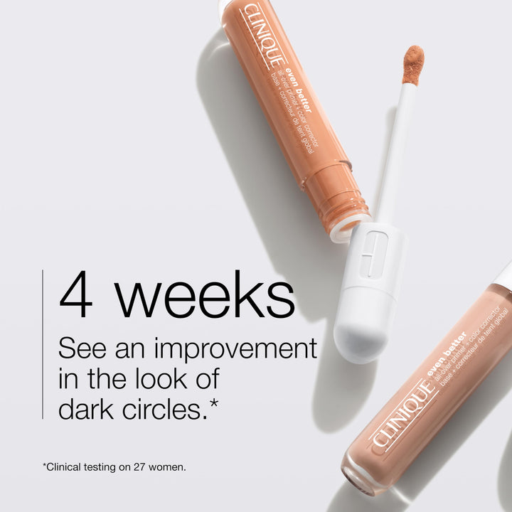Clinique Even Better All-Over Primer + Color Corrector | Sheer to Moderate Coverage + Natural Finish, Peach, 0.2 Ounce