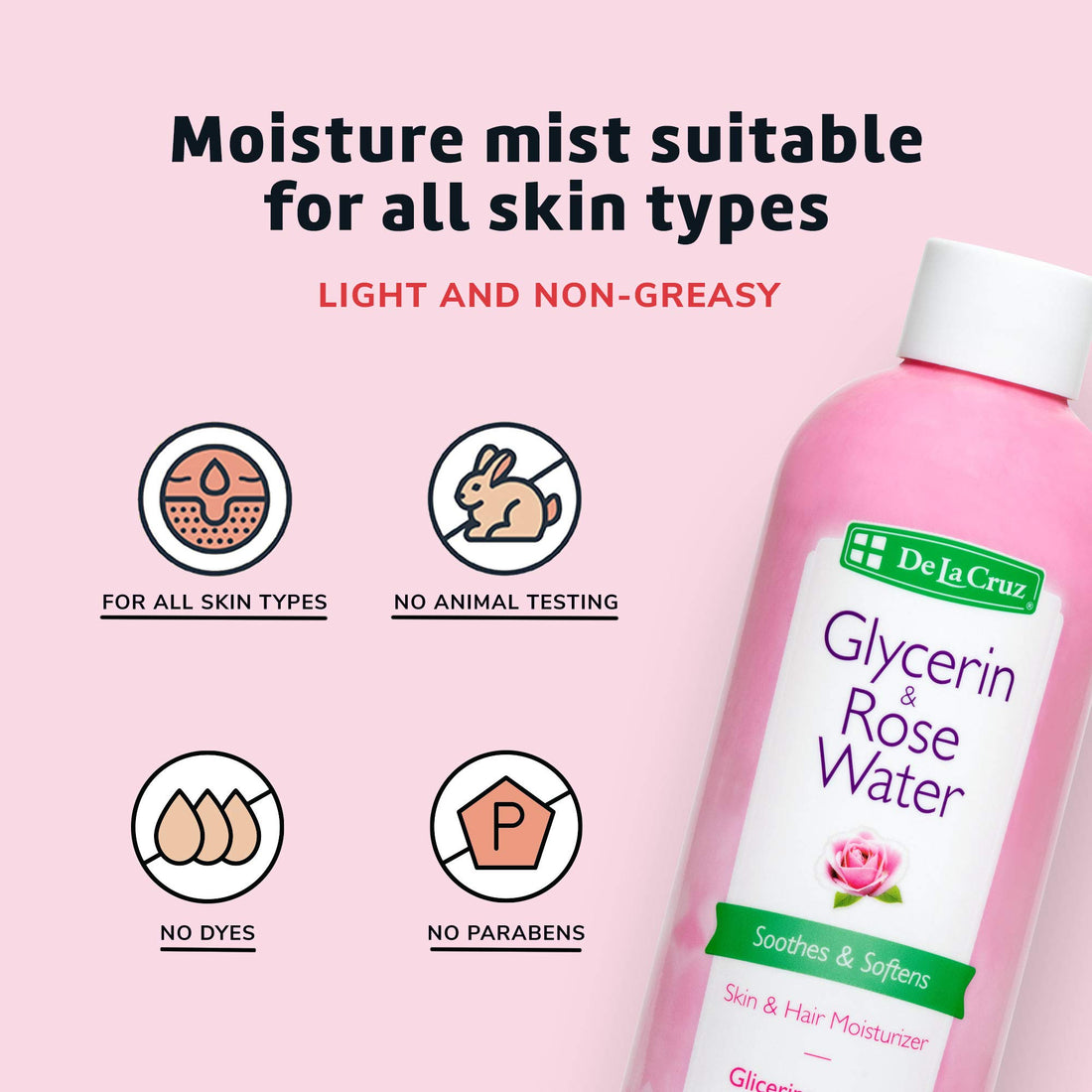 De La Cruz Glycerin & Rose Water by De La Cruz