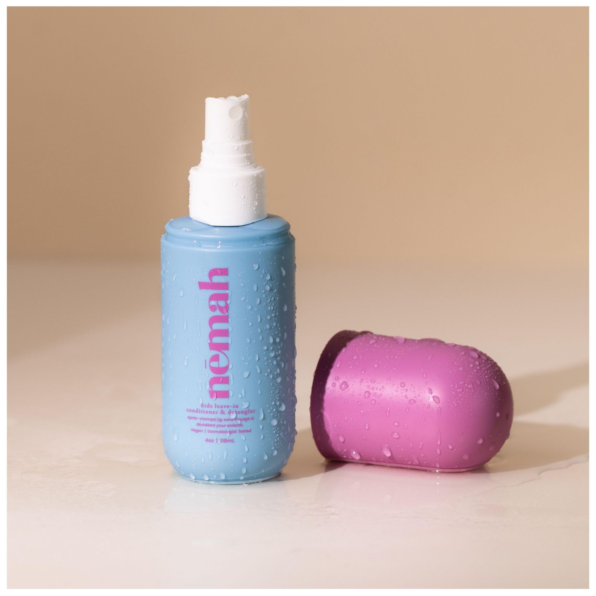 Nemah - Kids Leave-In Conditioner & Detangler with Squalane, Coconut Oil, and Rosemary - Dermatologist-Tested, Vegan, & Cruelty-Free - 4 oz.