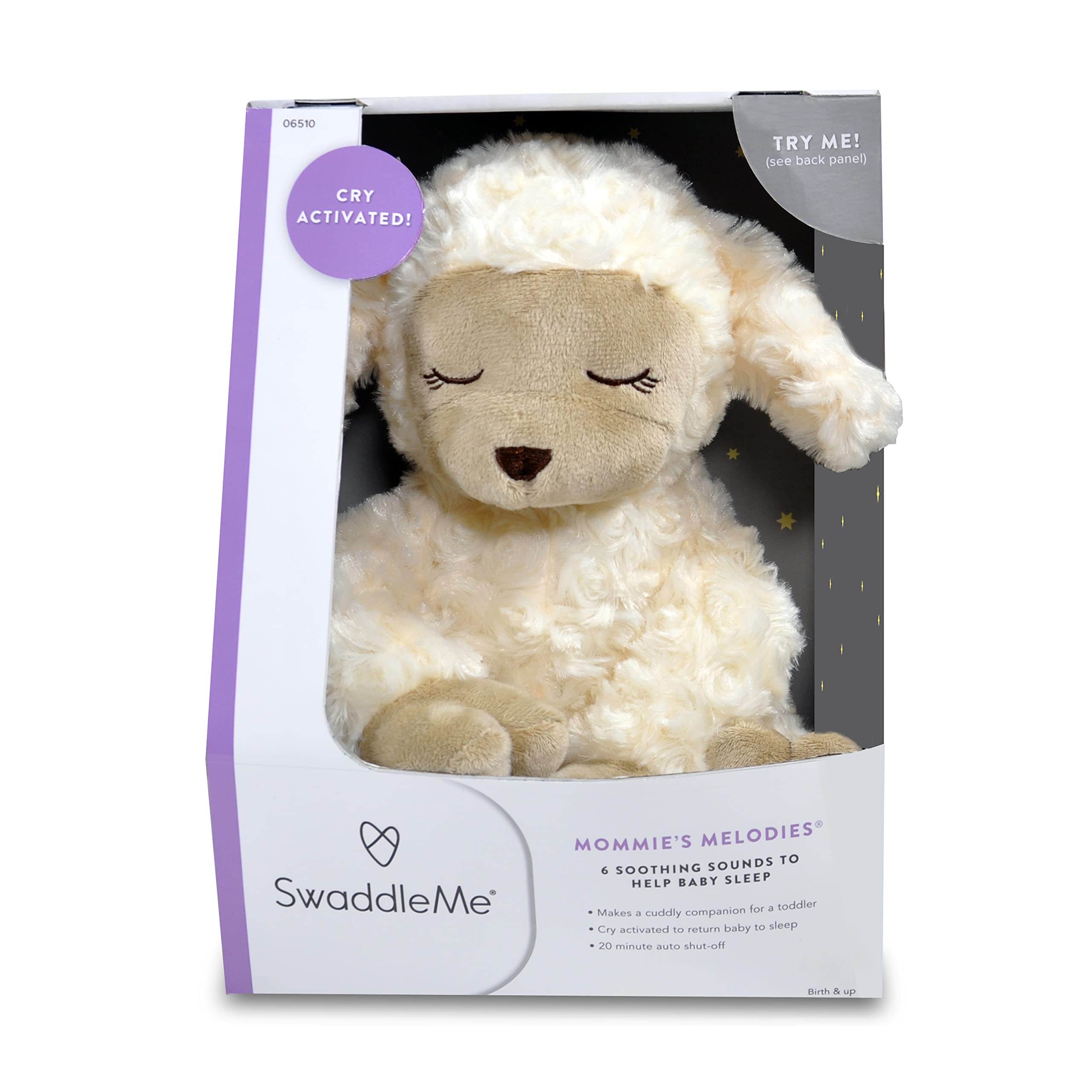 SwaddleMe Mommies Melodies (Lamb) – Cry-Activated Baby Soother