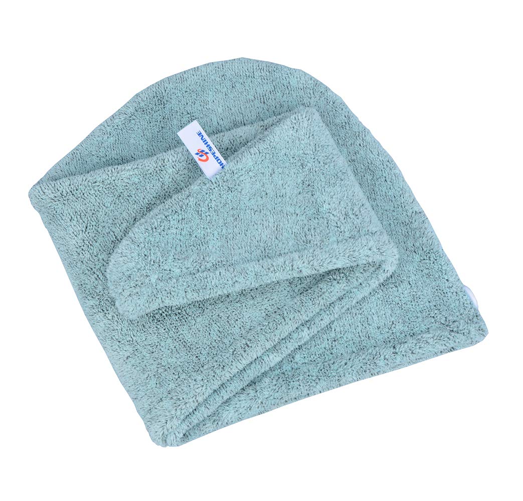 HOPESHINE Microfiber Hair Drying Towel Turban Twist for Long Hair Magic Instant Dry Hair Towel Wrap Fast Drying Absorbent Cap Great Gift for Women and Girls 2-Pack