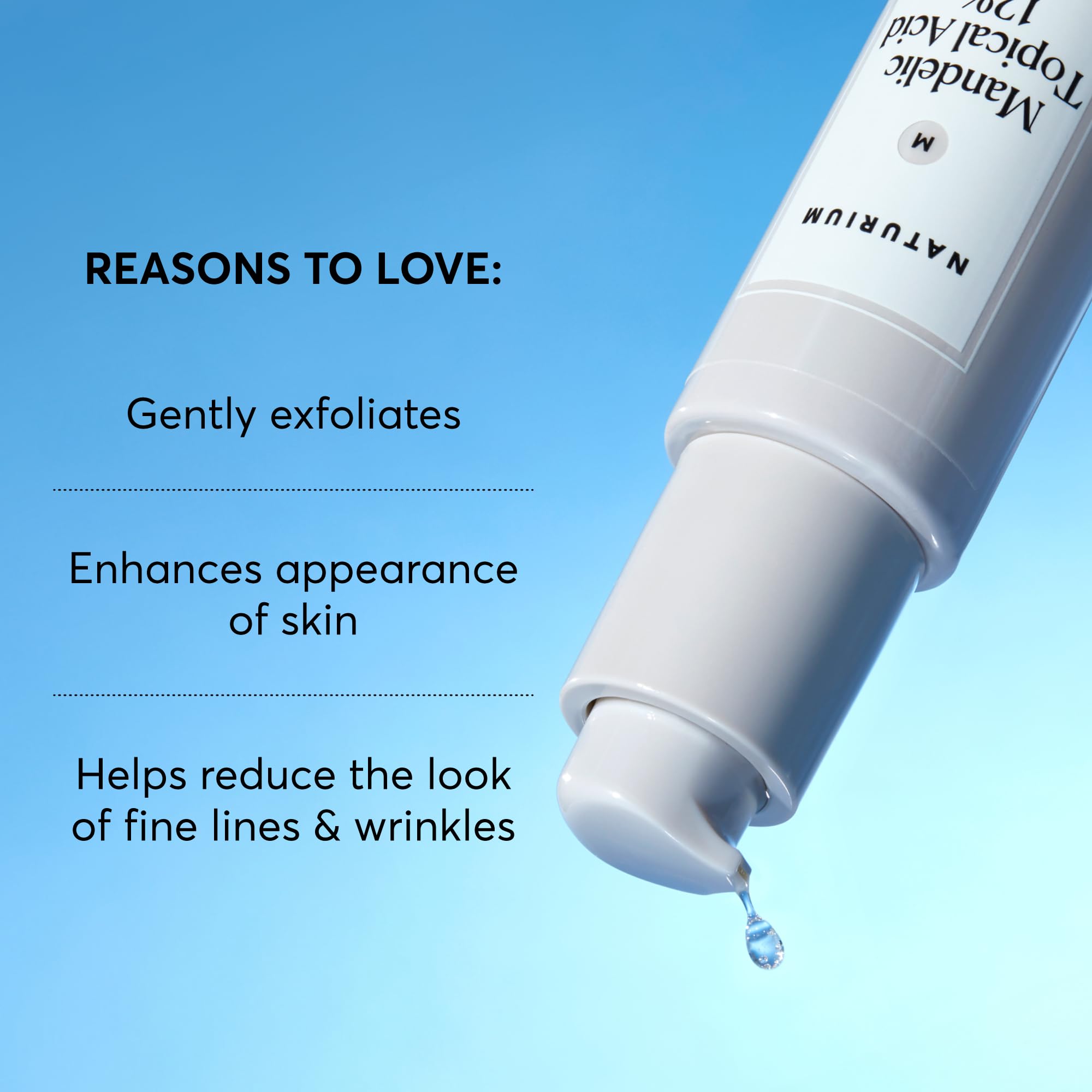 Naturium Mandelic Topical Acid 12%, Plus Niacinamide & Natural Fruit Acids, Anti-Aging Skin Care, 1 oz