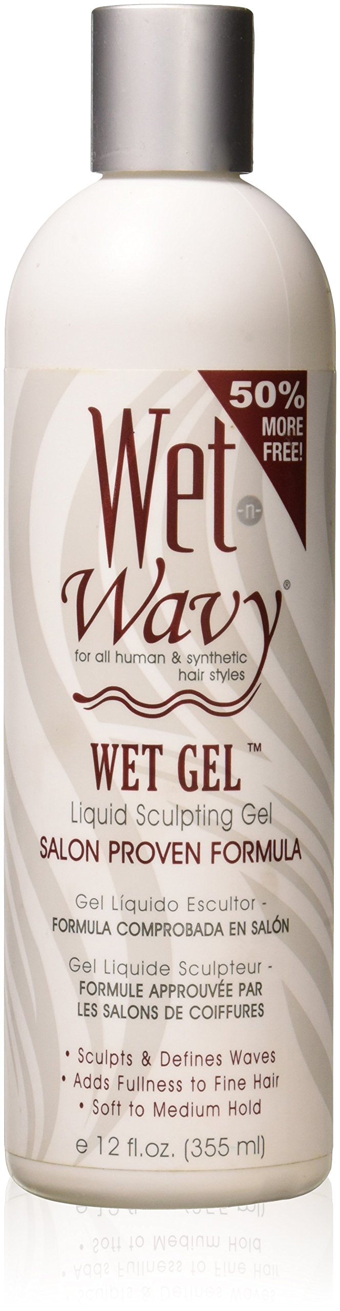Wet-N-Wavy Wet Gel Liquid Sculpting Gel Salon Proven Formula, 12 Oz