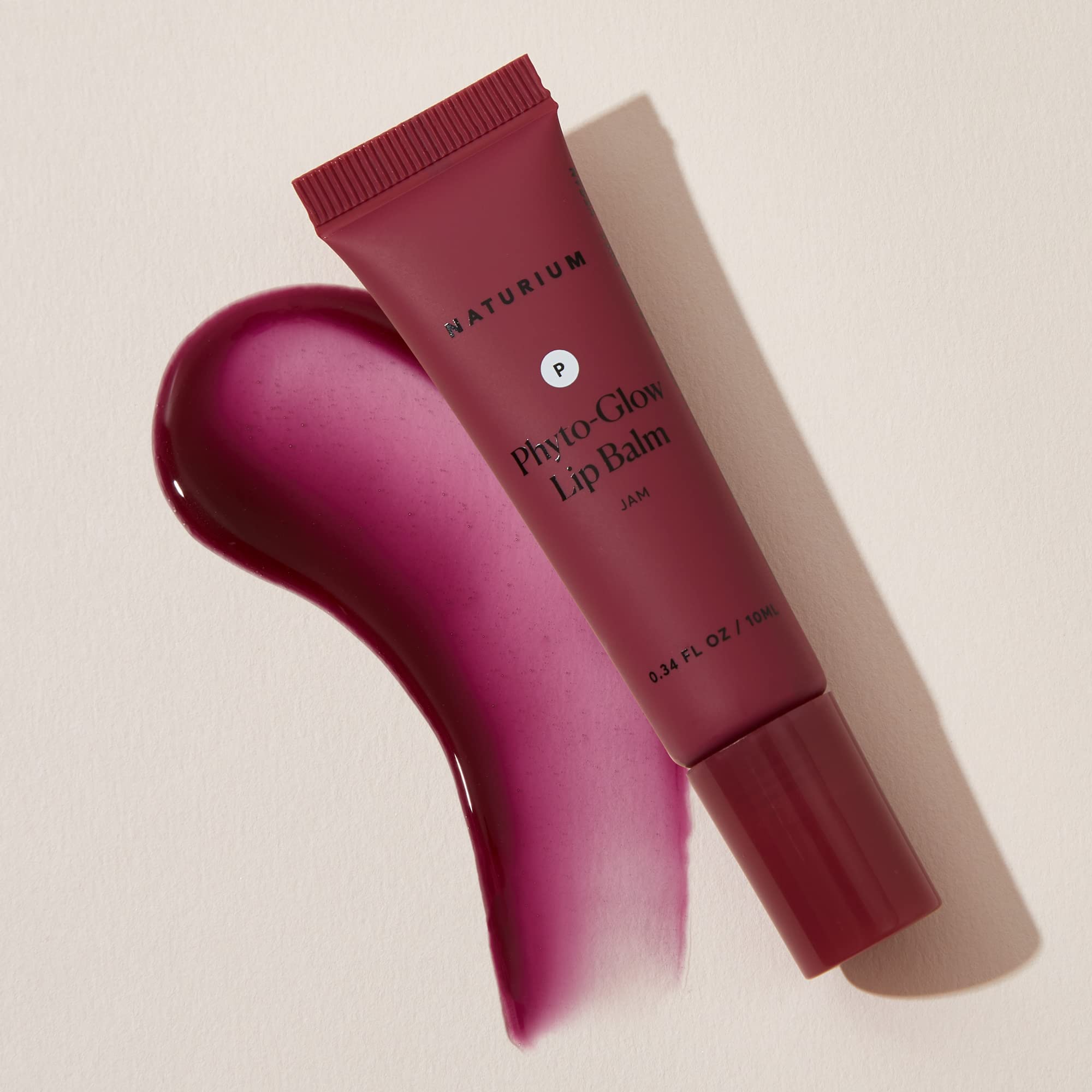Naturium Phyto-Glow Lip Balm, Hydrating Lip Care with a Glossy Finish, 0.34 oz (Jam) (NATR-10068), 1.0 Count