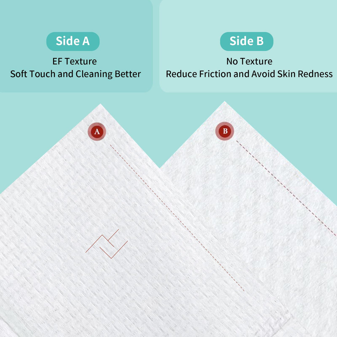 Ditoi Face Towels, 10×12 Disposable Face Towel, Face Towelettes XL, Ultra Soft Makeup Remover Dry Wipes, Thick Face Towel for Sensitive Skin, 50 Count (1 Pack)