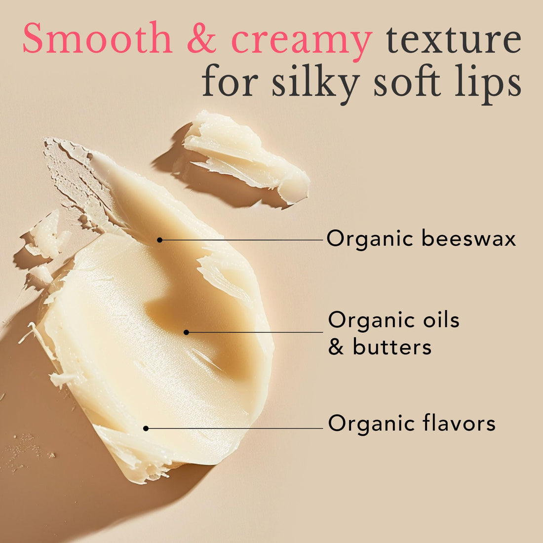 Lip Balm - Organic Pack of 4 Tubes Flavored Moisturizer to Repair Dry, Chapped and Cracked Lips with Best Natural Ingredients with Fruity Flavors - Great Gifts for Men, Women, Teens