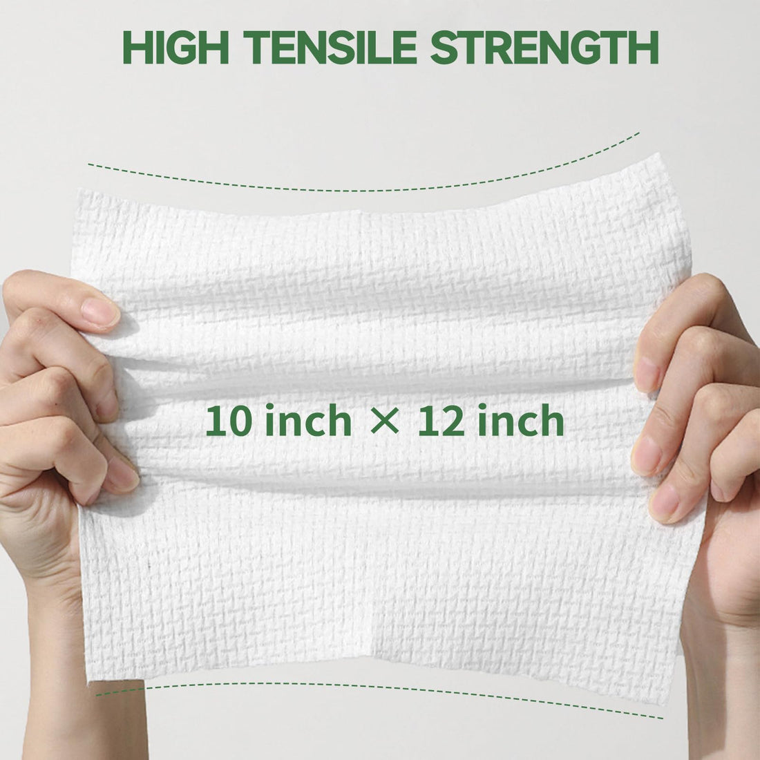 Disposable Face Towel 10×12, Biodegradable Large Dry Face Wipes Facial Towels, for Washing Super Soft & Thick Face Cloths Towelettes for Makeup Removing, Cleansing, Nursing, Travel, 50 Count