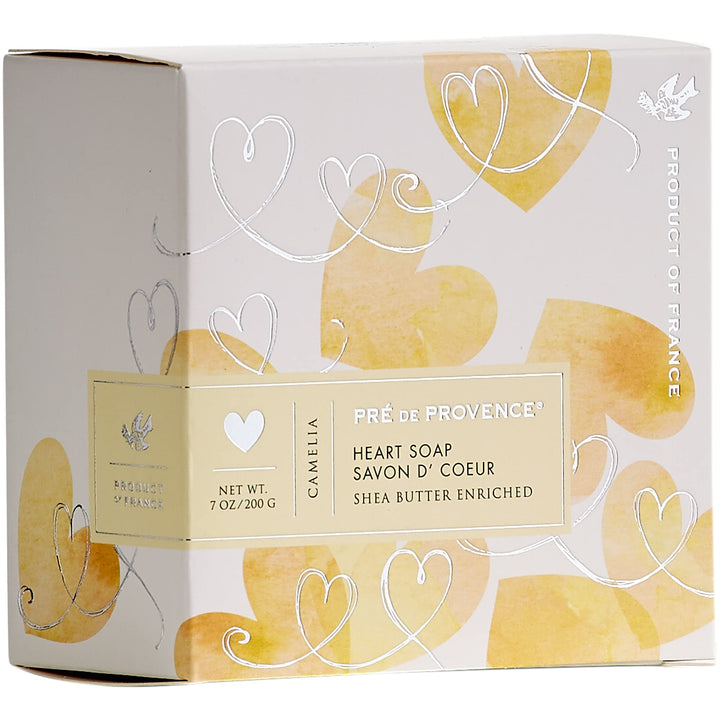 Pre de Provence Heart Shaped Gift Soap, 200 Gram, Camelia (6282)