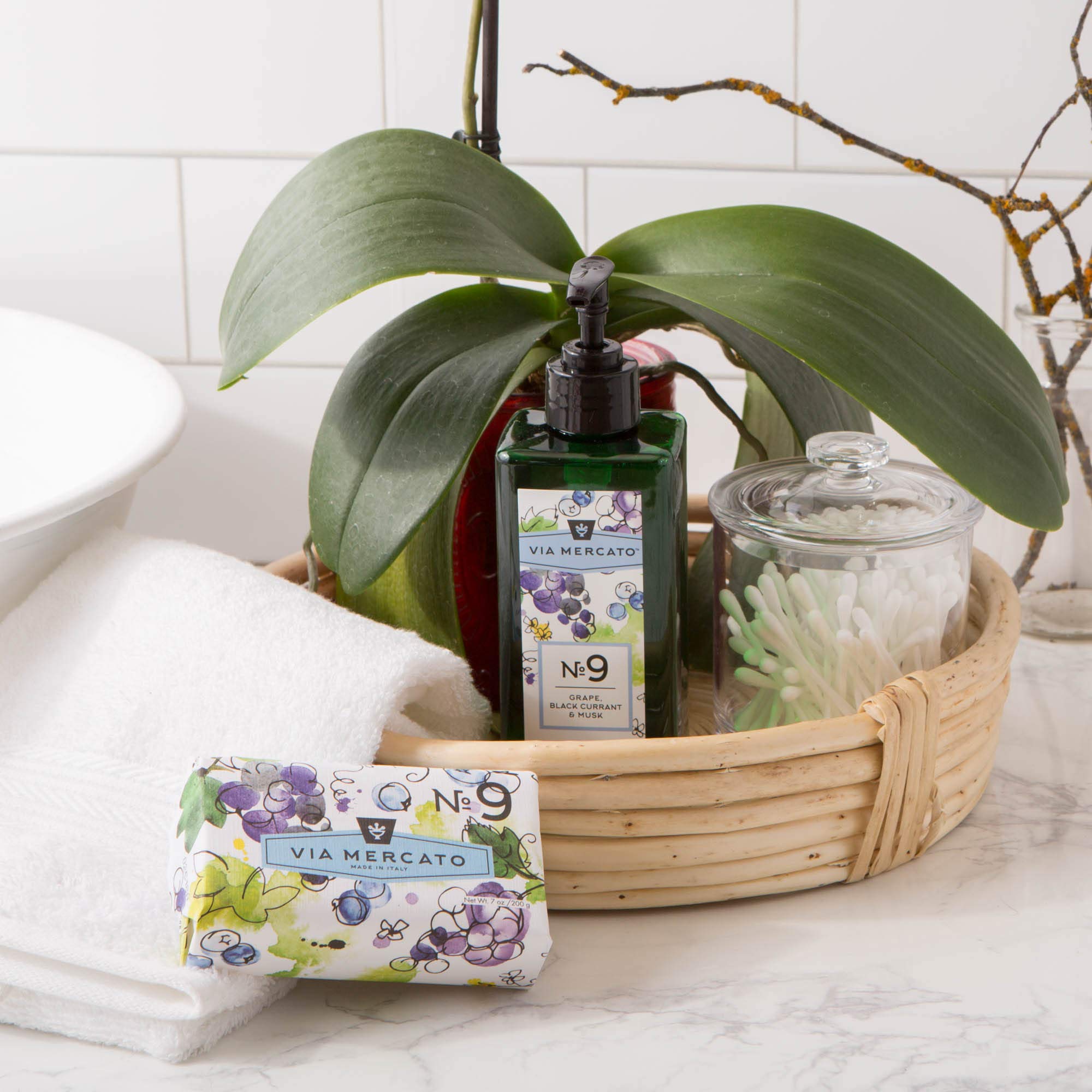 Via Mercato Liquid Soap, Shea Butter Enriched (12 oz) - No. 9 - Grape, Black Currant, and Musk