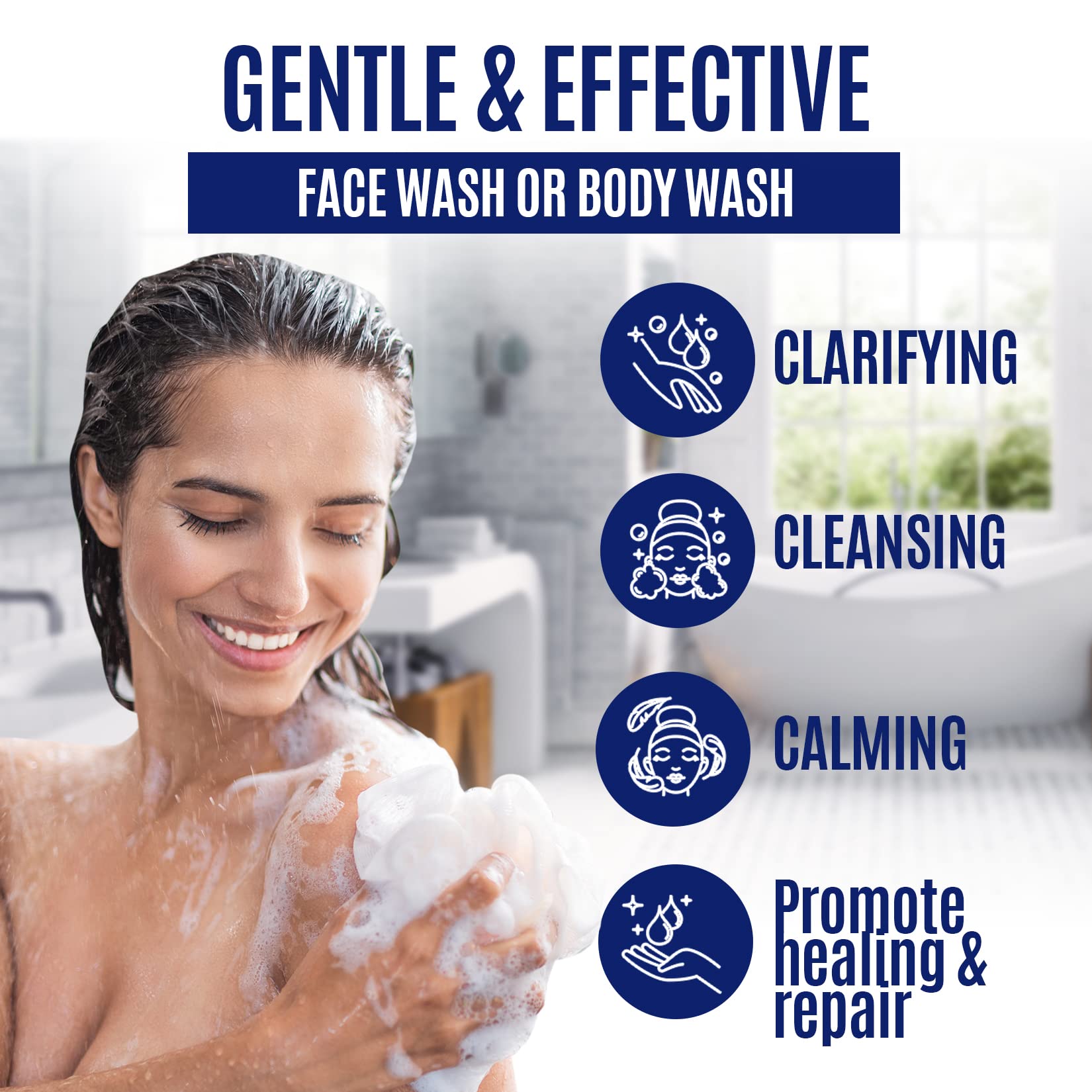 Herblov Pyrithione Zinc Soap Bar for Face & Body, 4oz | 2% ZnP Bar Soap Skin Therapy Cleanser for Acne, Rosacea, Eczema, Dermatitis, Psoriasis, Itching | Cleansing, Calming Facial Wash | Made in USA