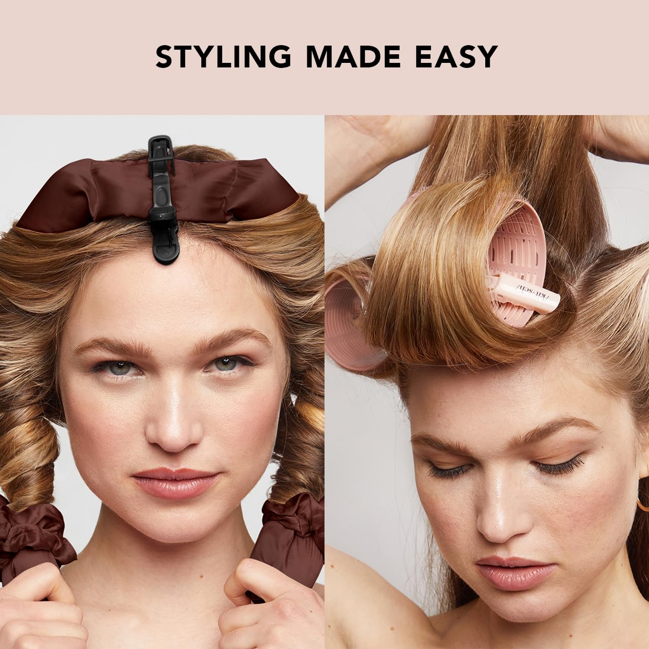 KITSCH Blush No Slip Crocodile Clip 3Pc, 3 EA