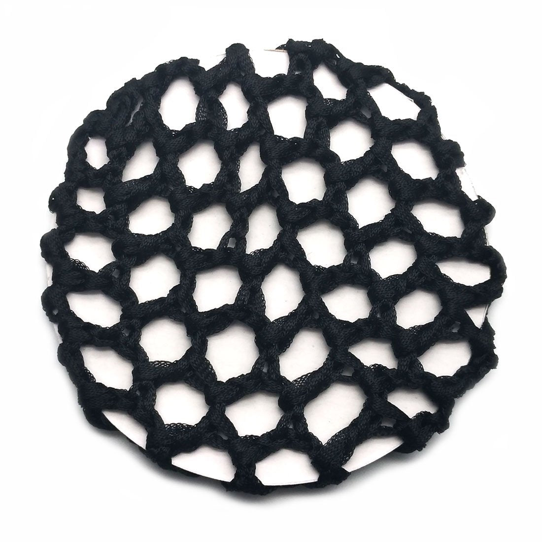 Women Ballet Dance Skating Snoods Hair Net Bun Cover Black - Pack of 5 (Bold mesh)
