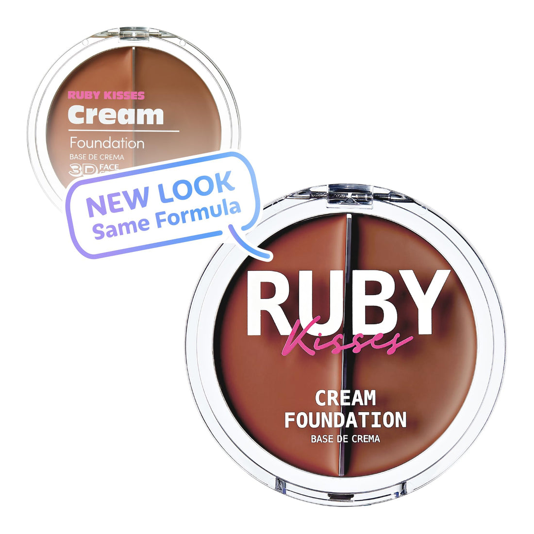 3D FACE CREATOR (RDF13) - Ruby Kisses HD 2 Color Foundation + Concealer