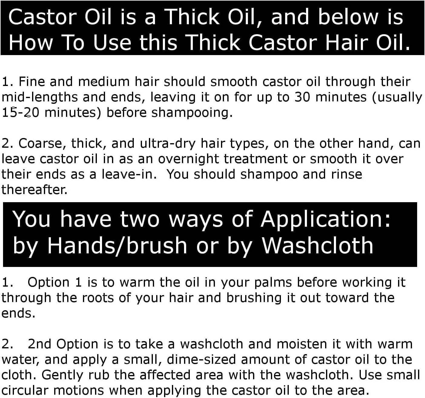 Castor Oil 16 Fl Oz (Glass Bottle) - Argan + Rosehip - A Huge Glass Bottle with a Pump - 100% Pure and Natural, Cold Pressed, and Hexane-Free - Hair Oil, Body Oil