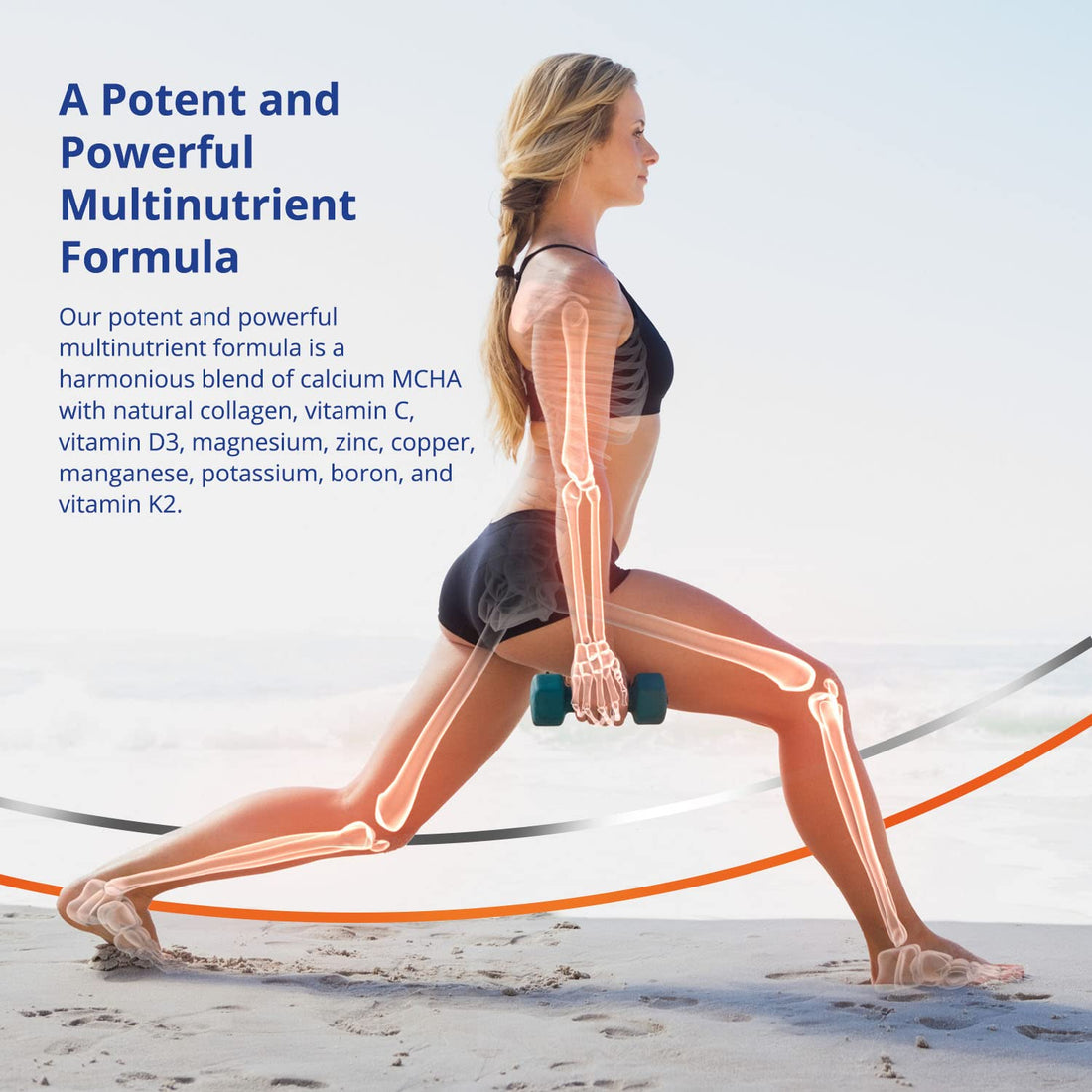 Cardiotabs Bone Essentials with MCHA & Collagen, Calcium Supplement w/Calcium Hydroxyapatite for High Absorption, Bone Density and Heart Supplement w/Vitamins, Minerals & Proteins, 120 Capsules