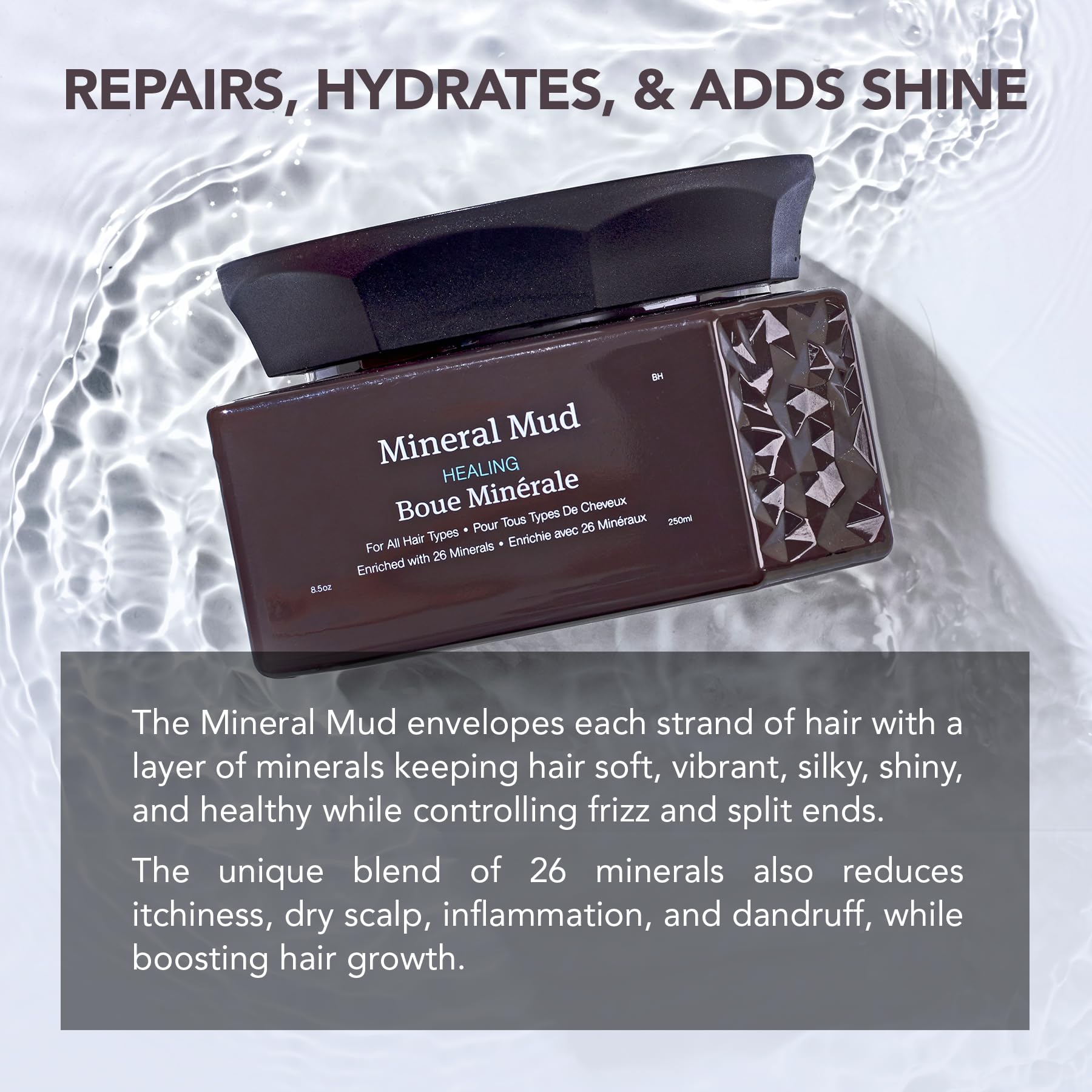 Saphira Mineral Mud Hair Treatment 8.5 Oz