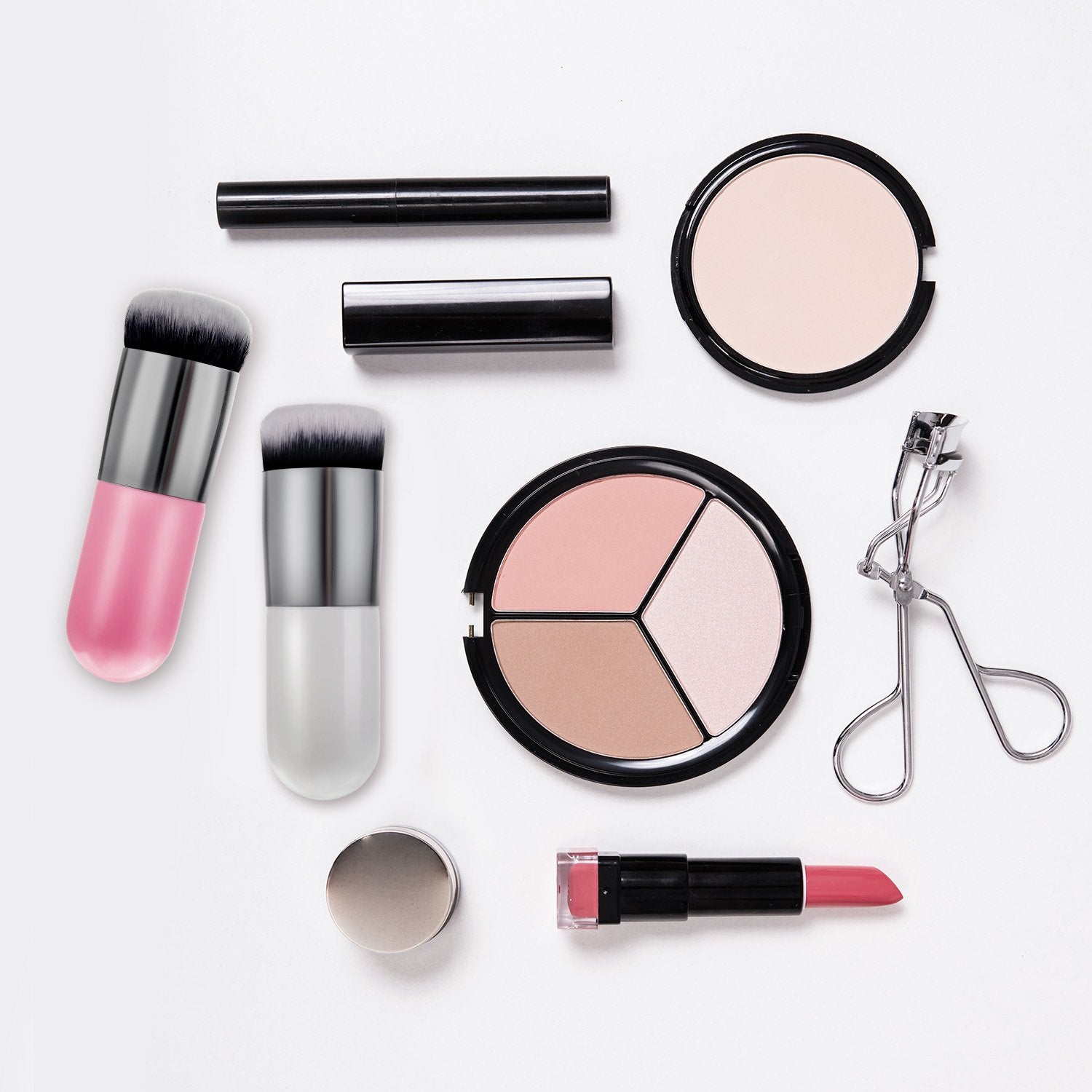 Boao 2 Pieces Foundation Brush Flat Cream Makeup Brushes Cosmetic Make-Up Brush