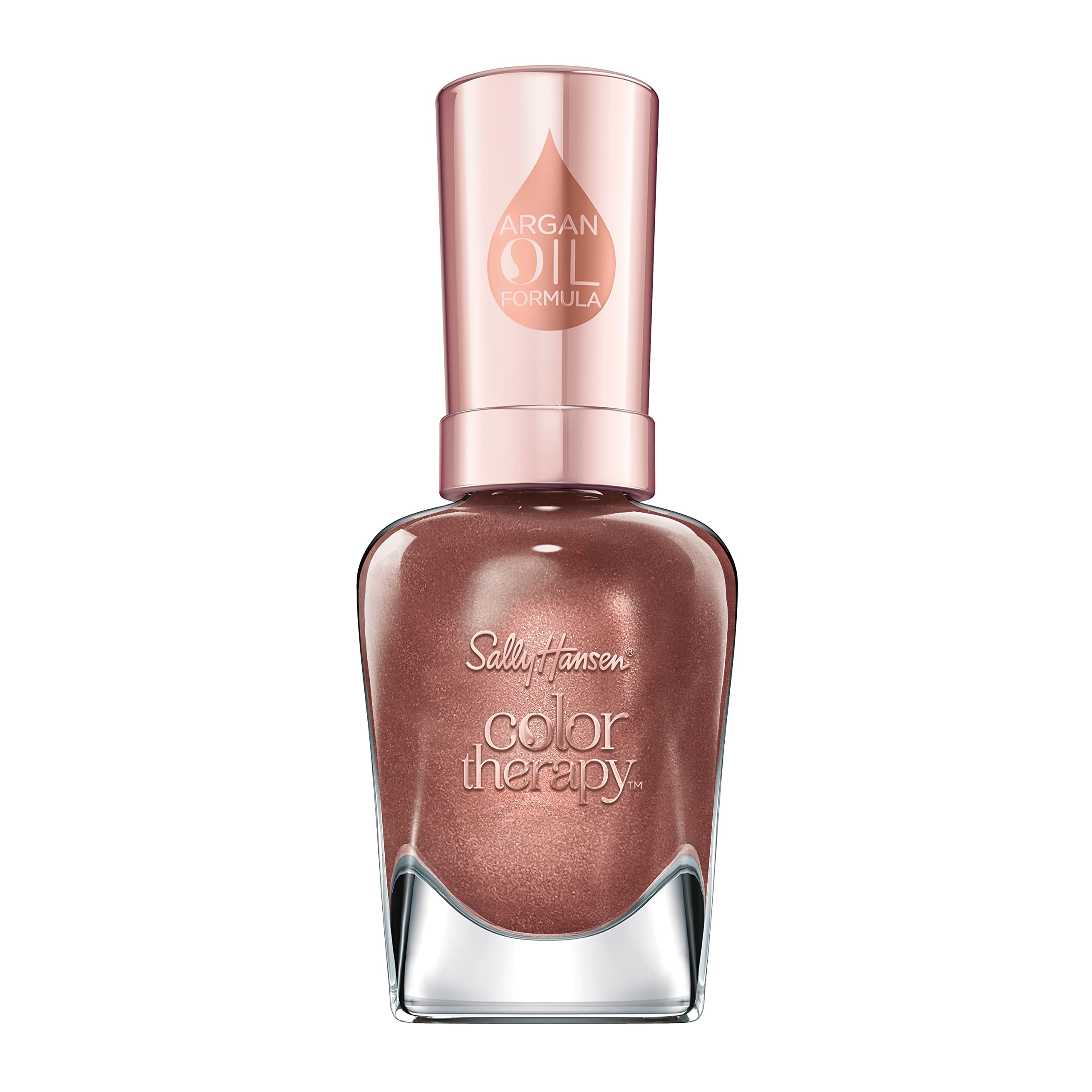 Sally Hansen Color Therapy Nail Polish, Raisin the Bar, Argan Oil Formula.5 Oz, Nail Polish, Color Nail Polish, Nail Strengthener, Strong Nails, Nail Treatment, Growth Treatment
