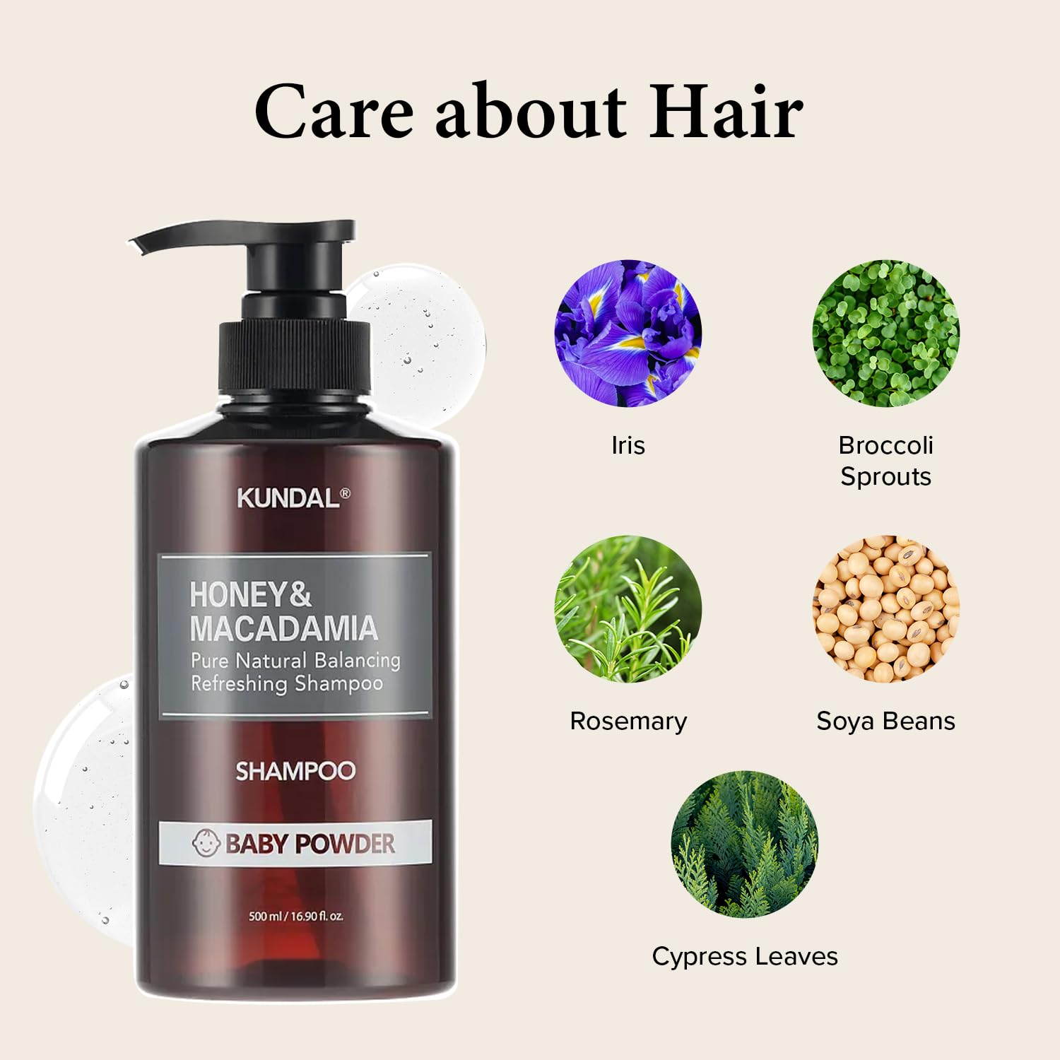 KUNDAL Honey & Macadamia Shampoo [Ylang Ylang] Korean Perfume Shampoo Damage Repair Strengthen, Nourish dry, with Honey, Argan Oil, Macadamia Oil, Free Paraben & Sulfate 10.14 fl oz