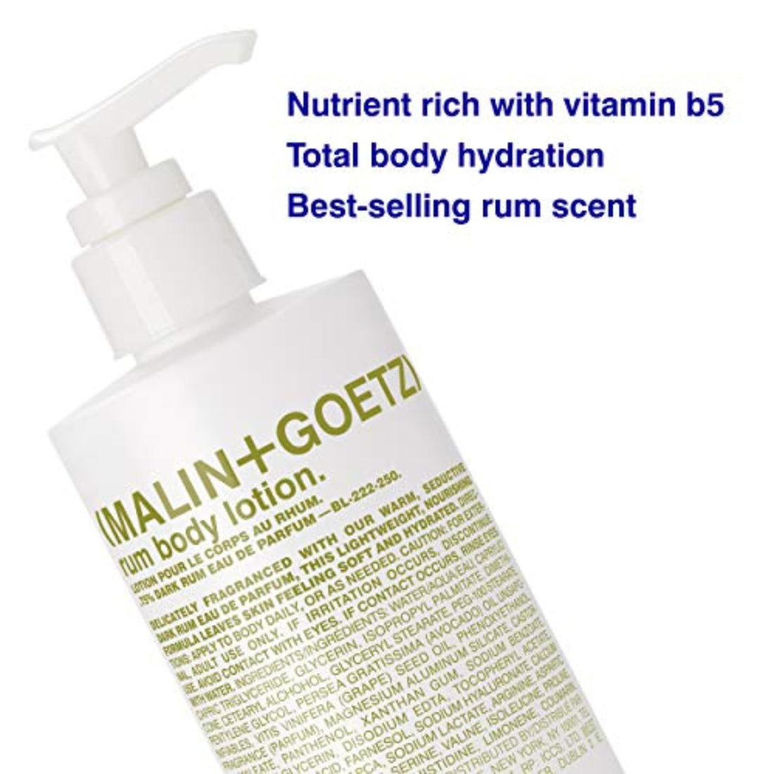 Malin + Goetz Rum Body Lotion, 8.5 Ounce