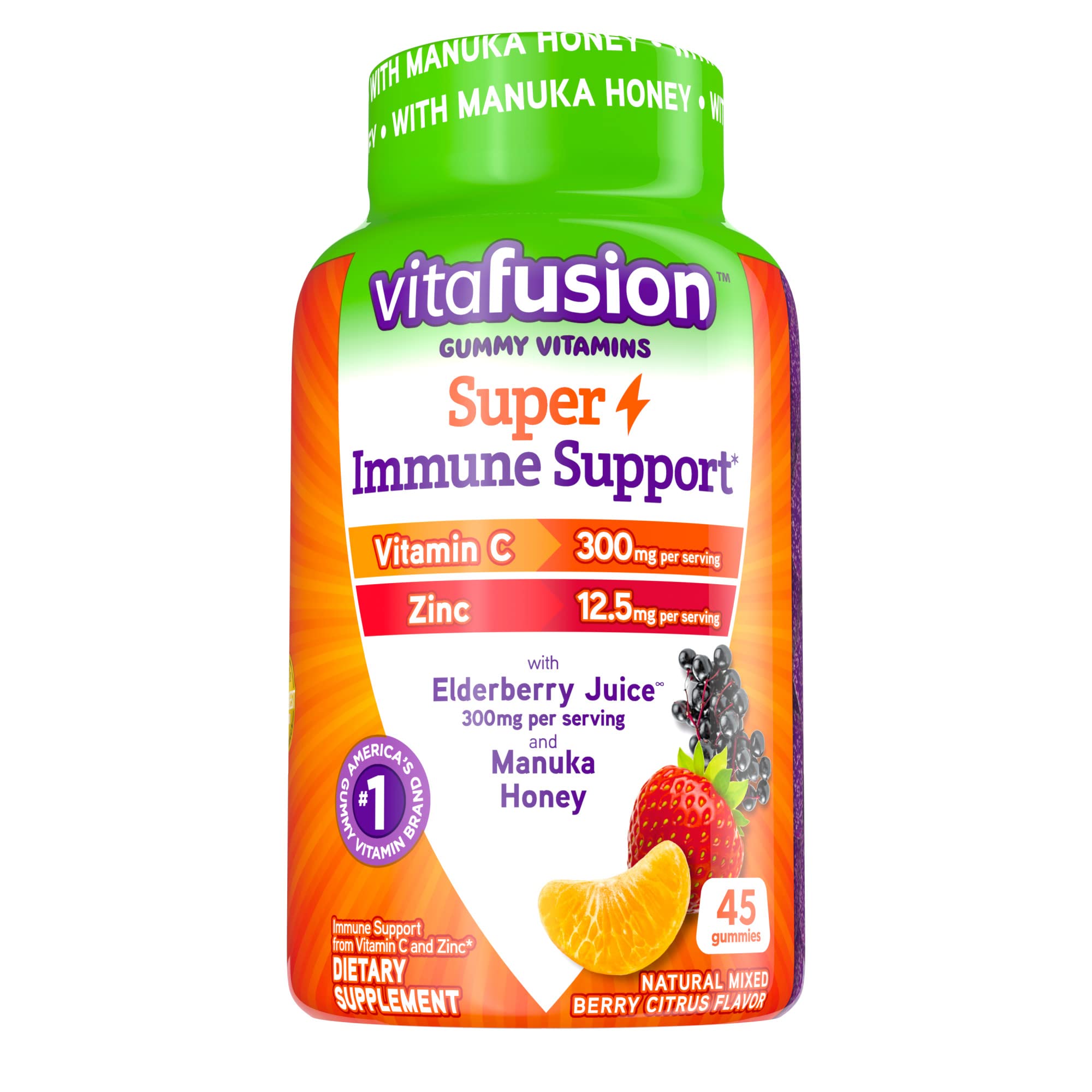 Vitafusion Super Immune Support Gummy Vitamins, 45ct