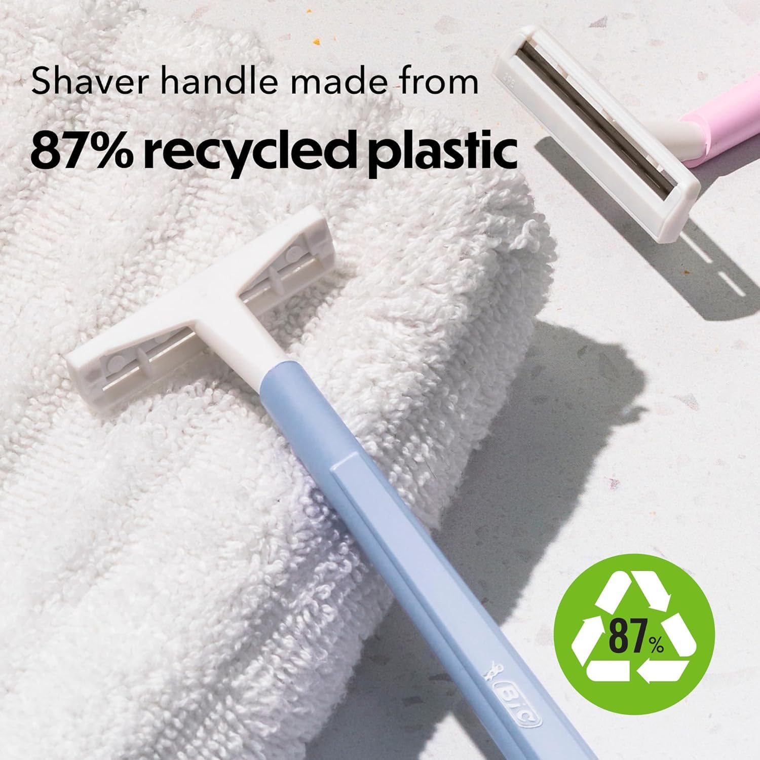 BIC Silky Touch Women's Disposable 2 Blade Razors, Pretty Pastel Colors with Slim Heads, 40-Pack