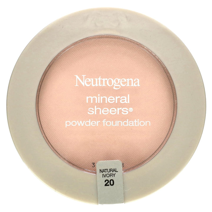 Neutrogena Mineral Sheers Powder Foundation, Natural Ivory 20, 0.34 Ounce