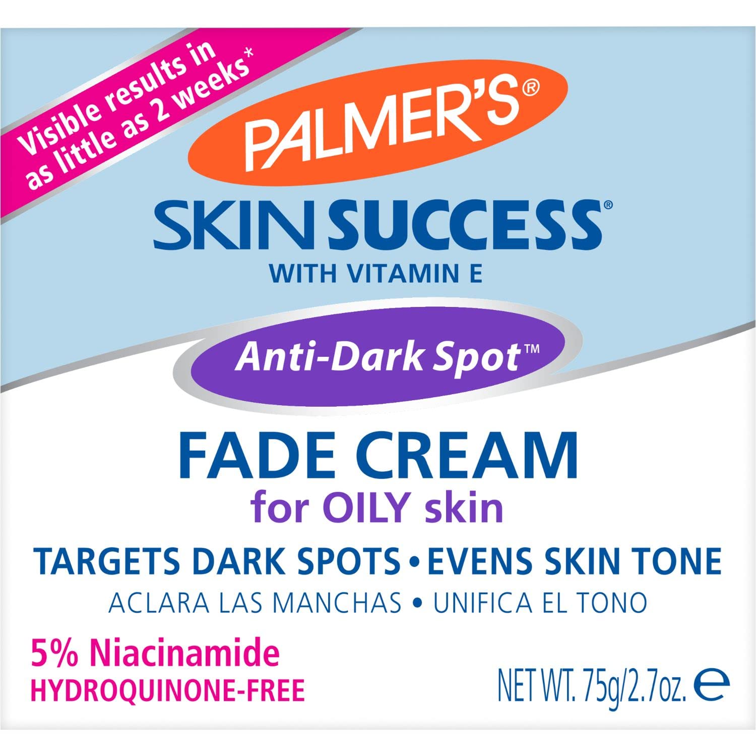Palmer's Skin Success Eventone Fade Cream for Oily Skin, 2.7 Fl Oz