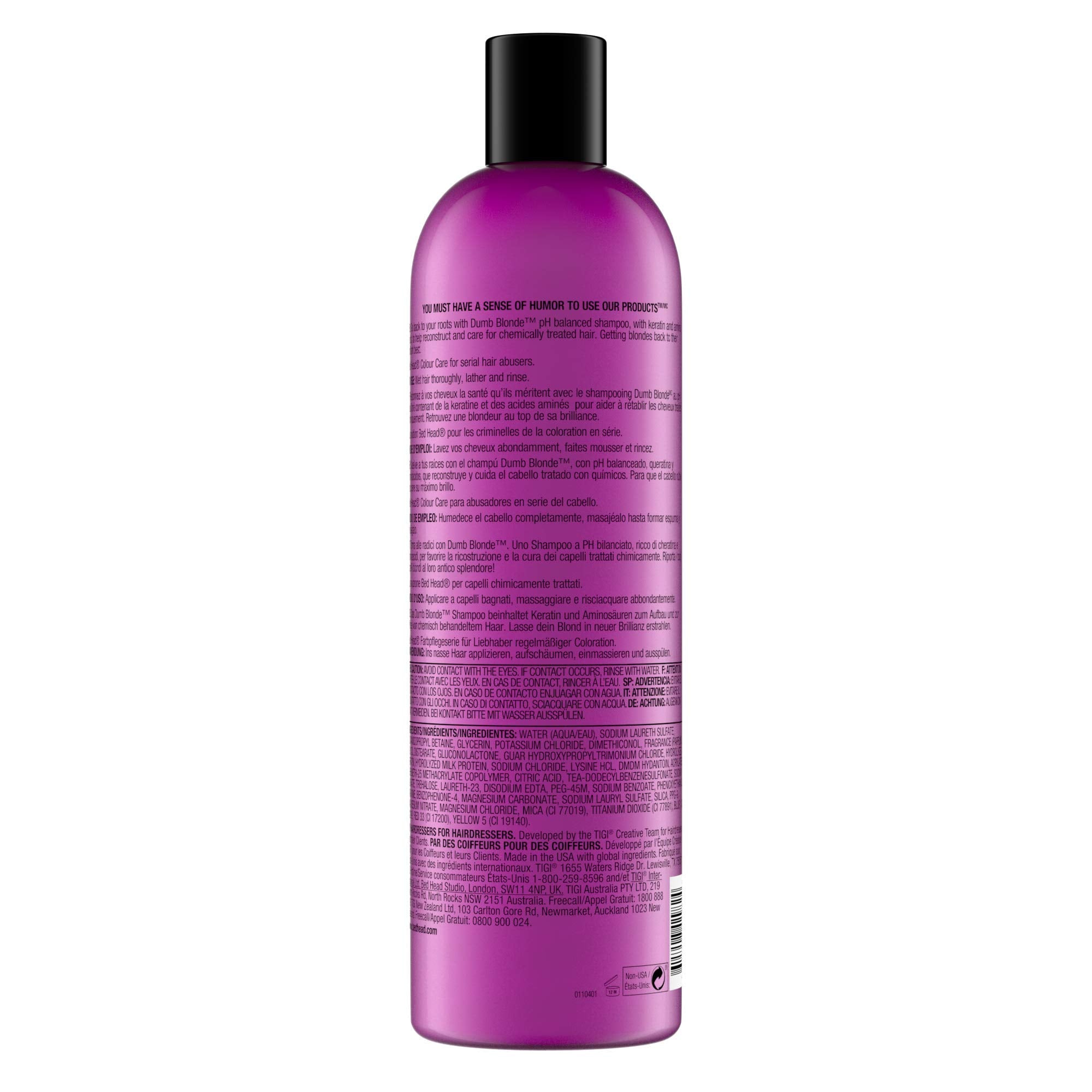 TIGI Bed Head Dumb Blonde Shampoo and Reconstructor Tween Duo 2 x 750ml