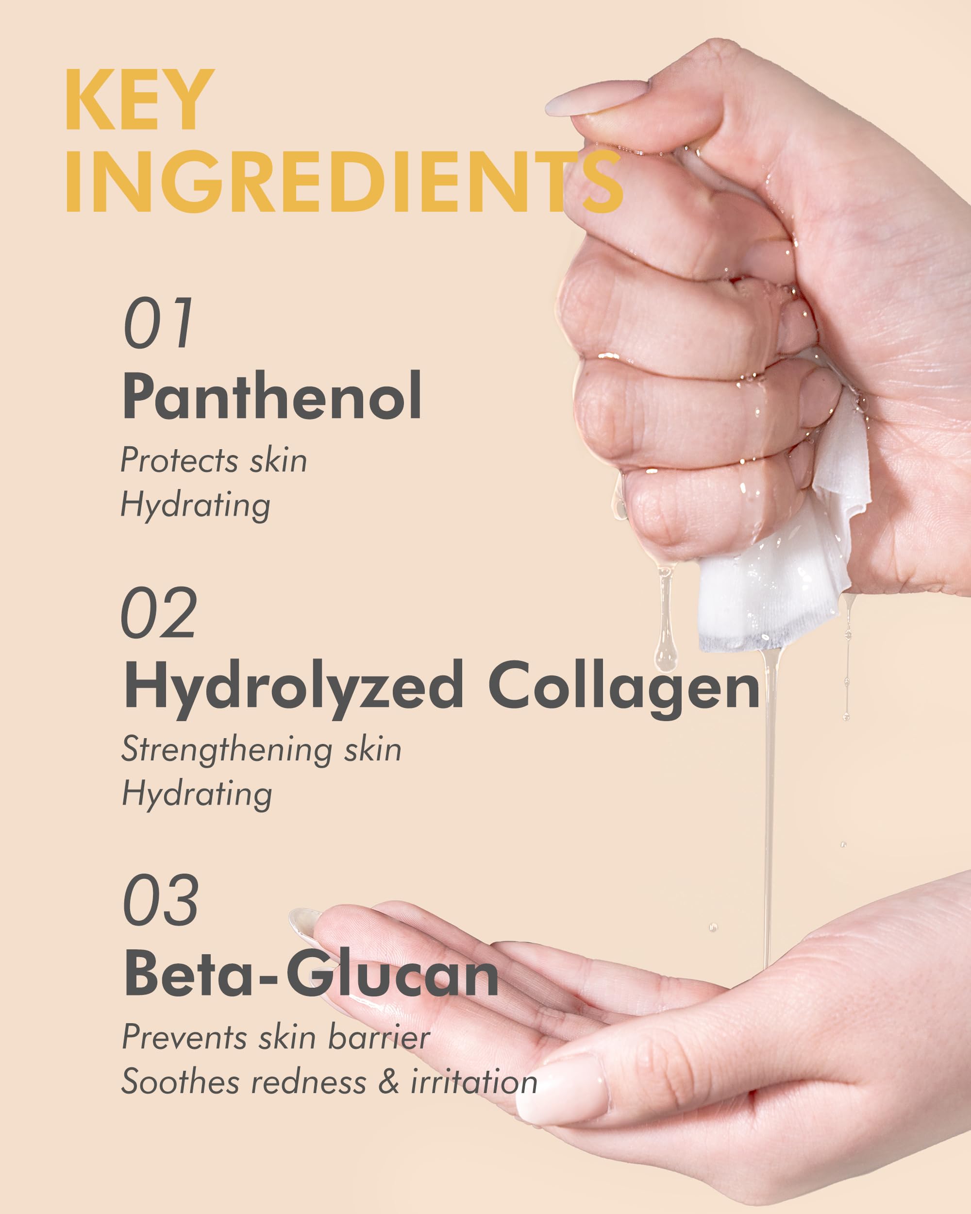 DERMAL Royal Jelly Collagen Essence Korean Facial Mask Sheet Pack of 10 - Intensive Moisture Therapy for Stress-Relief and Skin Elasticity - Hypoallergenic Skin Friendly Sheet