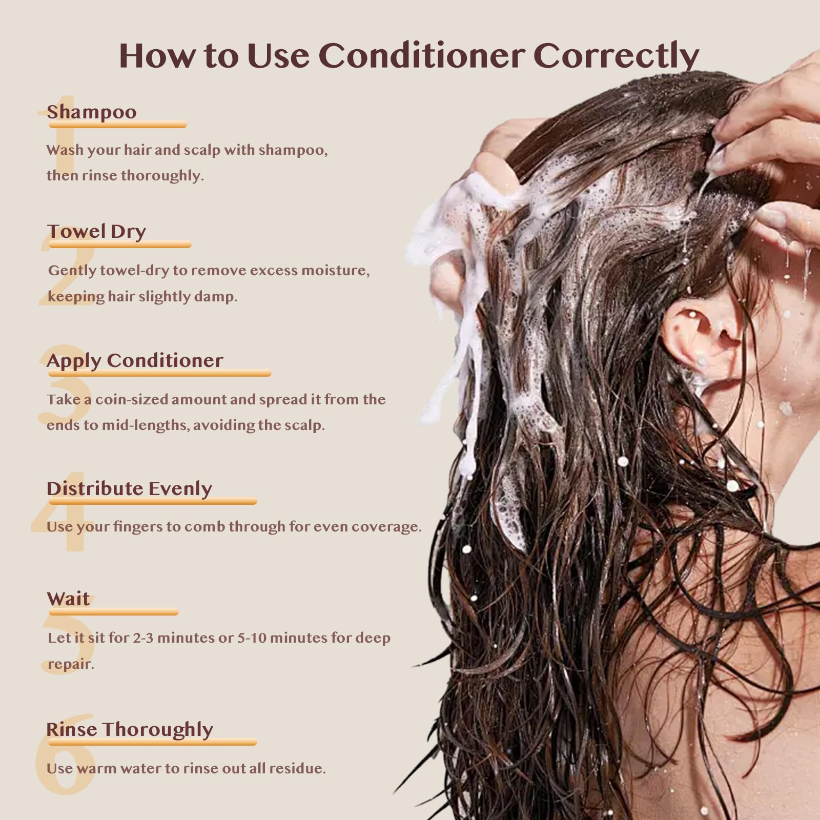 DEMIKI Japanese Conditioner for Women. Organic Rose Scent, Repair & Hydrate for Damaged, Anti-Dandruff Conditioner for Men, Cruelty-Free, Paraben & Sulfate-Free Hair Care, 16oz