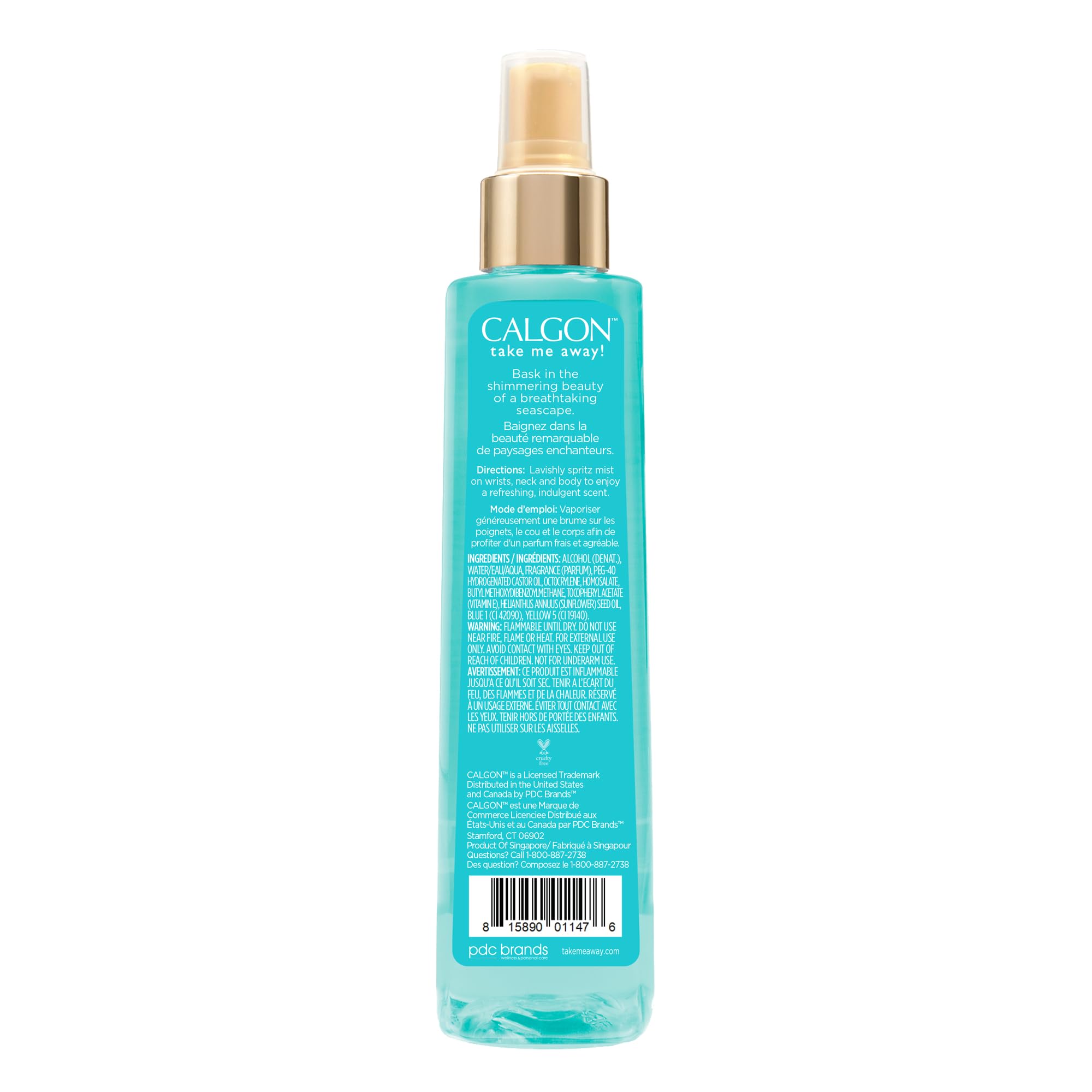 Calgon Fragrance Body Mist (Turquoise Seas, 8-Ounce)