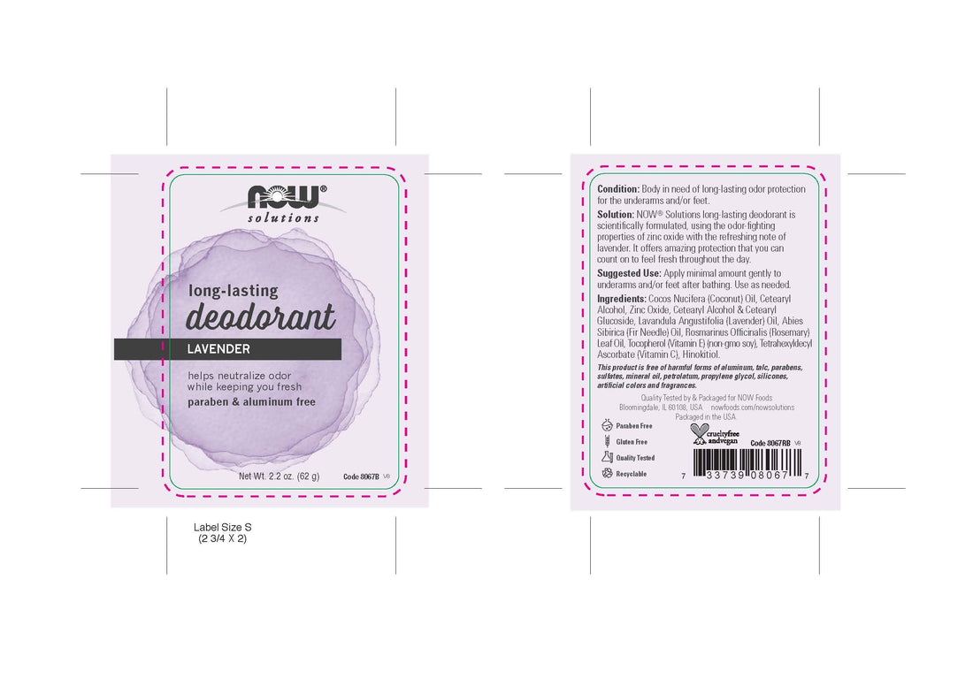NOW Deodorant Stick Long Lasting, 2.2-Ounce (pack Of 2)