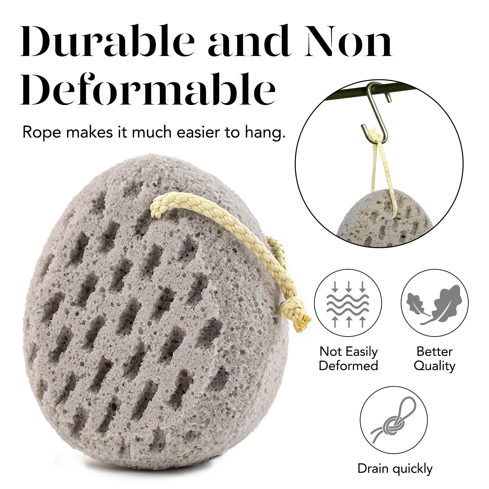 BAIMEI Bath Sponge, Sponge Loofah Body Scrubber, Shower Pouf Cleaning Loofahs Sponge (2pcs)