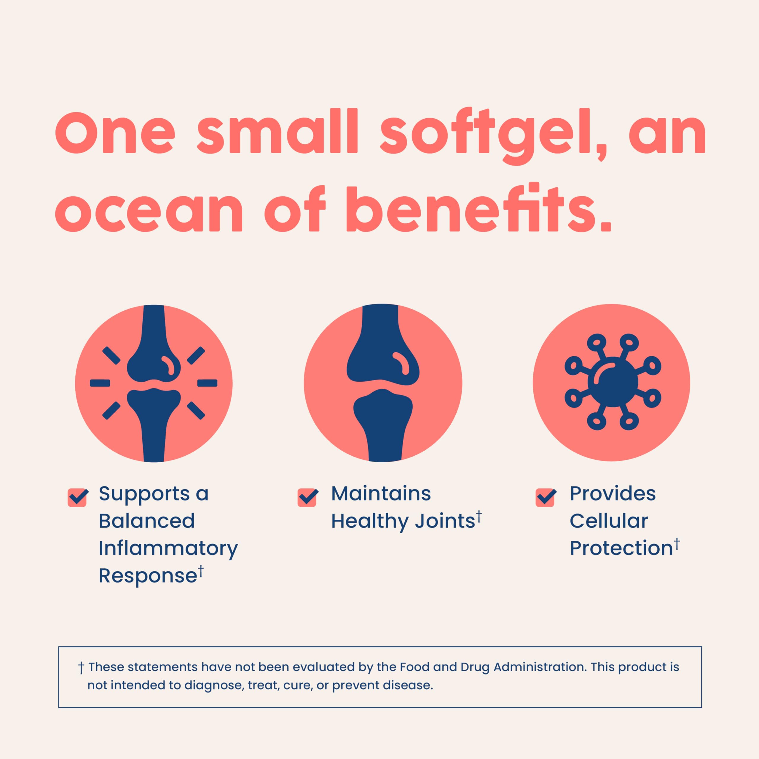 NativePath Antarctic Krill Oil - Wild-Caught Omega 3 Krill Oil 500mg Softgels with EPA, DHA and Astaxanthin - Supplement for Joint, Heart, Brain and Immunity - 60 ct - No Fishy Aftertaste