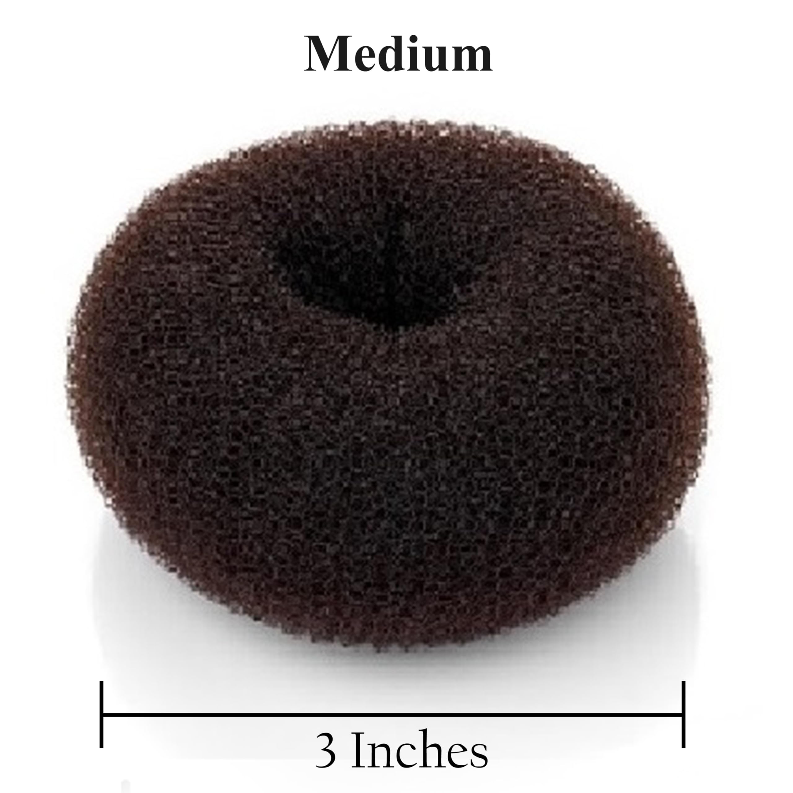 Beaute Galleria - Medium Brown Chignon Hair Donuts Ring Style Bun Maker