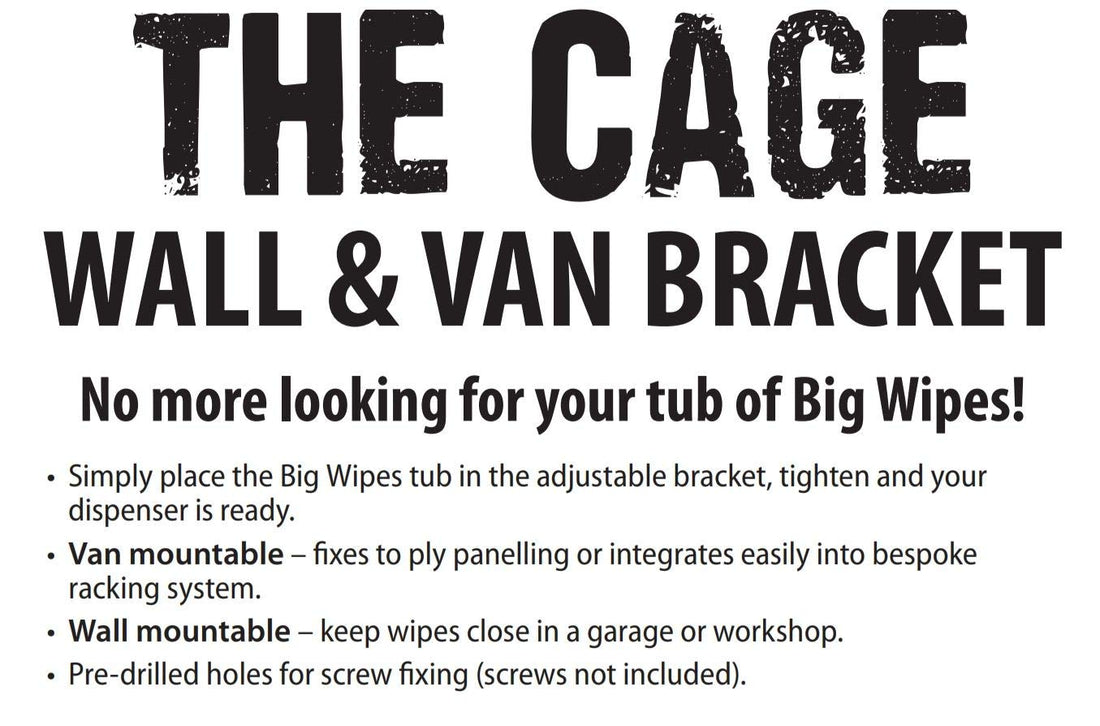 BIG WIPES The CAGE - Wall & Van Bracket 2421-0000