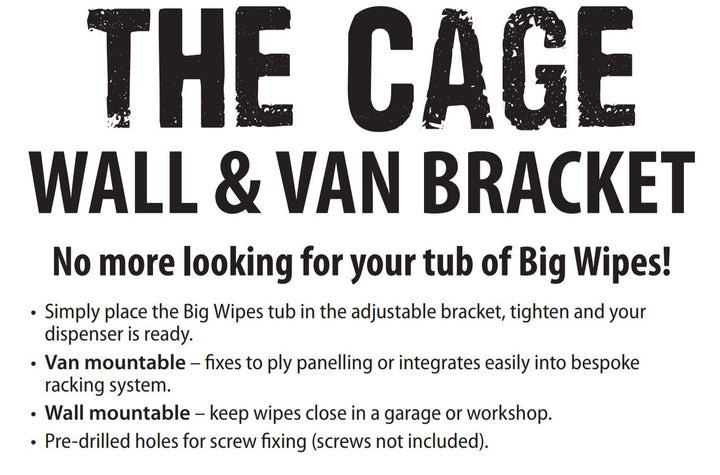 BIG WIPES The CAGE - Wall & Van Bracket 2421-0000