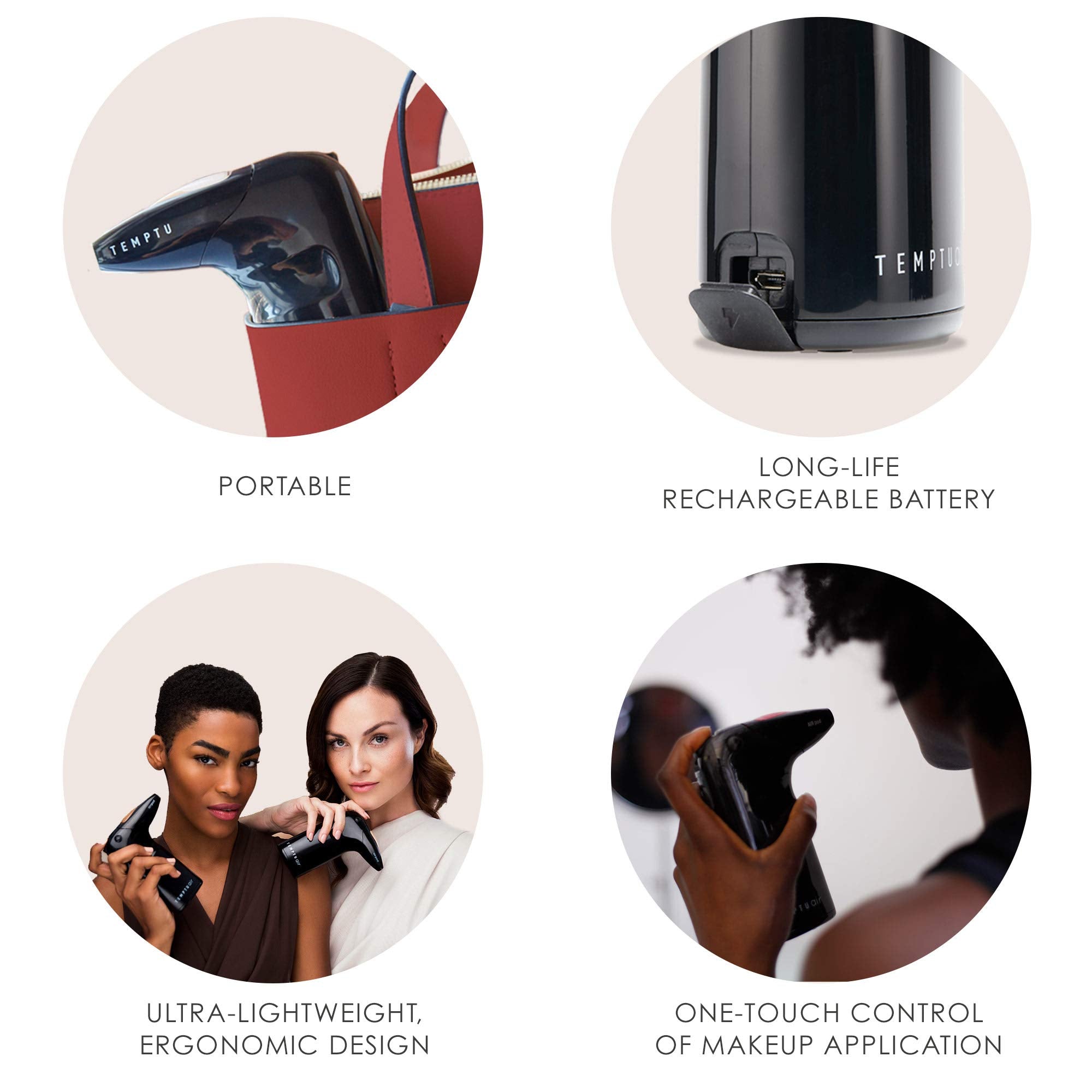 Temptu Air Perfect Canvas Airbrush Starter Kit, 16 Hazelnut