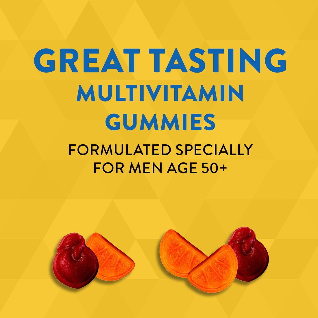 Nature’s Way Alive! Men’s 50+ Daily Gummy Multivitamins, Supports Healthy Brain, Eyes, Heart*, B-Vitamins, Gluten-Free, Vegetarian, Fruit Flavored, 150 Gummies (Packaging May Vary)