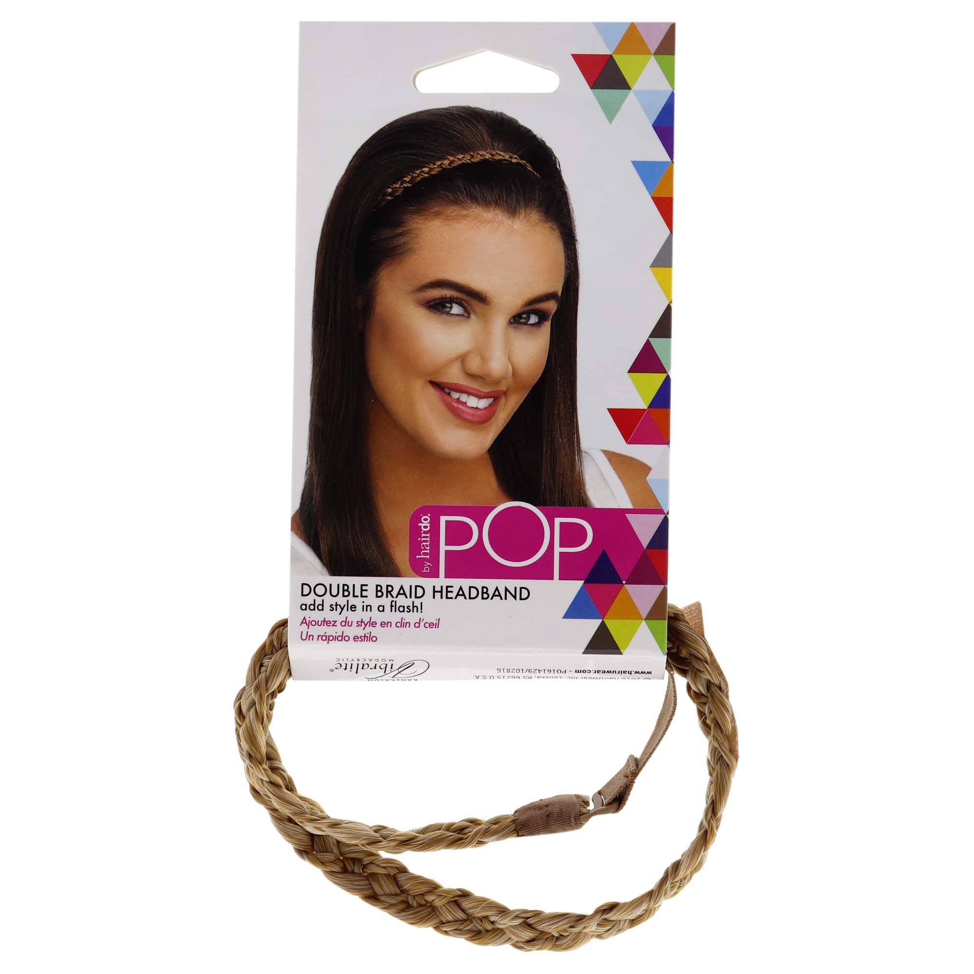Hairdo Pop Double Braid Headband - R25 Ginger Blonde for Women - 1 Pc Hair Headband