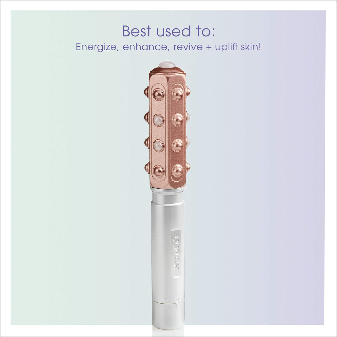 True Glow by Conair Battery Operated Facial Massaging Beauty Roller, Uplifting Facial Roller