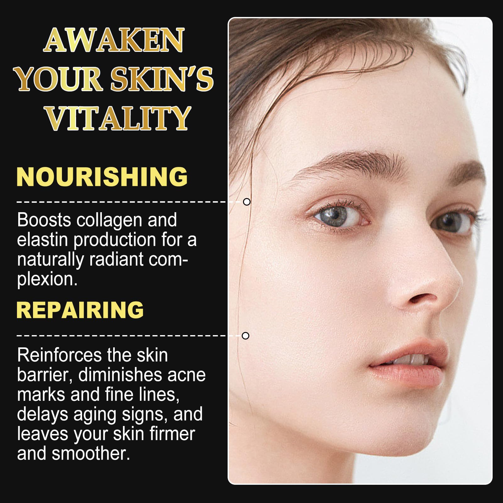 ITSDAWN 6 Pack Advanced Snail Mucin Glass Glow Face Masks, Collagen Face Mask, Hydrating Overnight Hydrogel Mask for All Skin Types